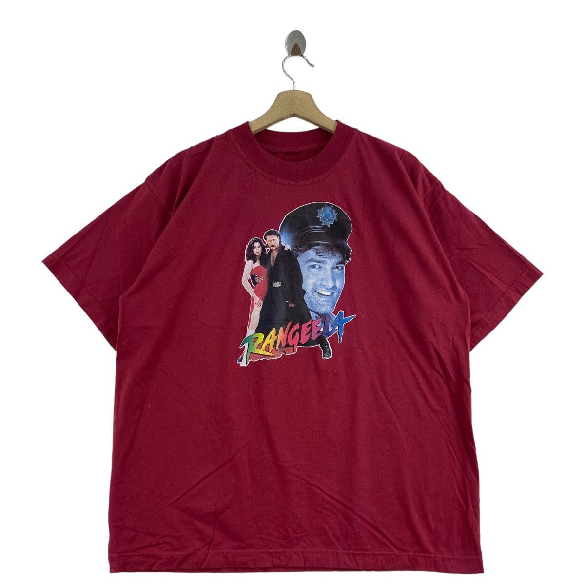 Vintage Vintage 90s RANGEELA Aamir Khan 90s Bollywood Cast Print Size US XL / EU 56 / 4 - 1 Thumbnail