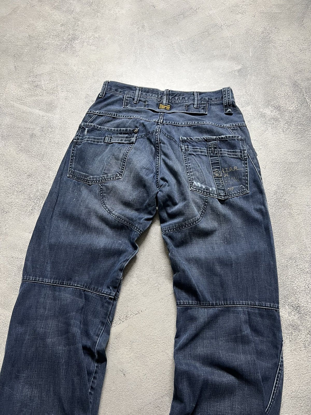 G-Star × Vintage Vintage Y2k G Star Raw 💙 Multi Pocket Denim Jeans 00’s Size US 32 / EU 48 - 13 Thumbnail