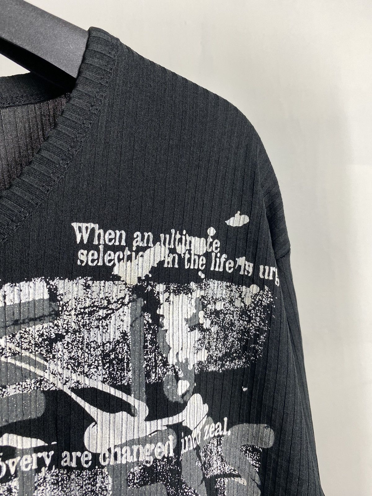 If Six Was Nine × Japanese Brand × Le Grande Bleu (L.G.B.) Black Label Poem Rock Longsleeve Size US L / EU 52-54 / 3 - 2 Thumbnail