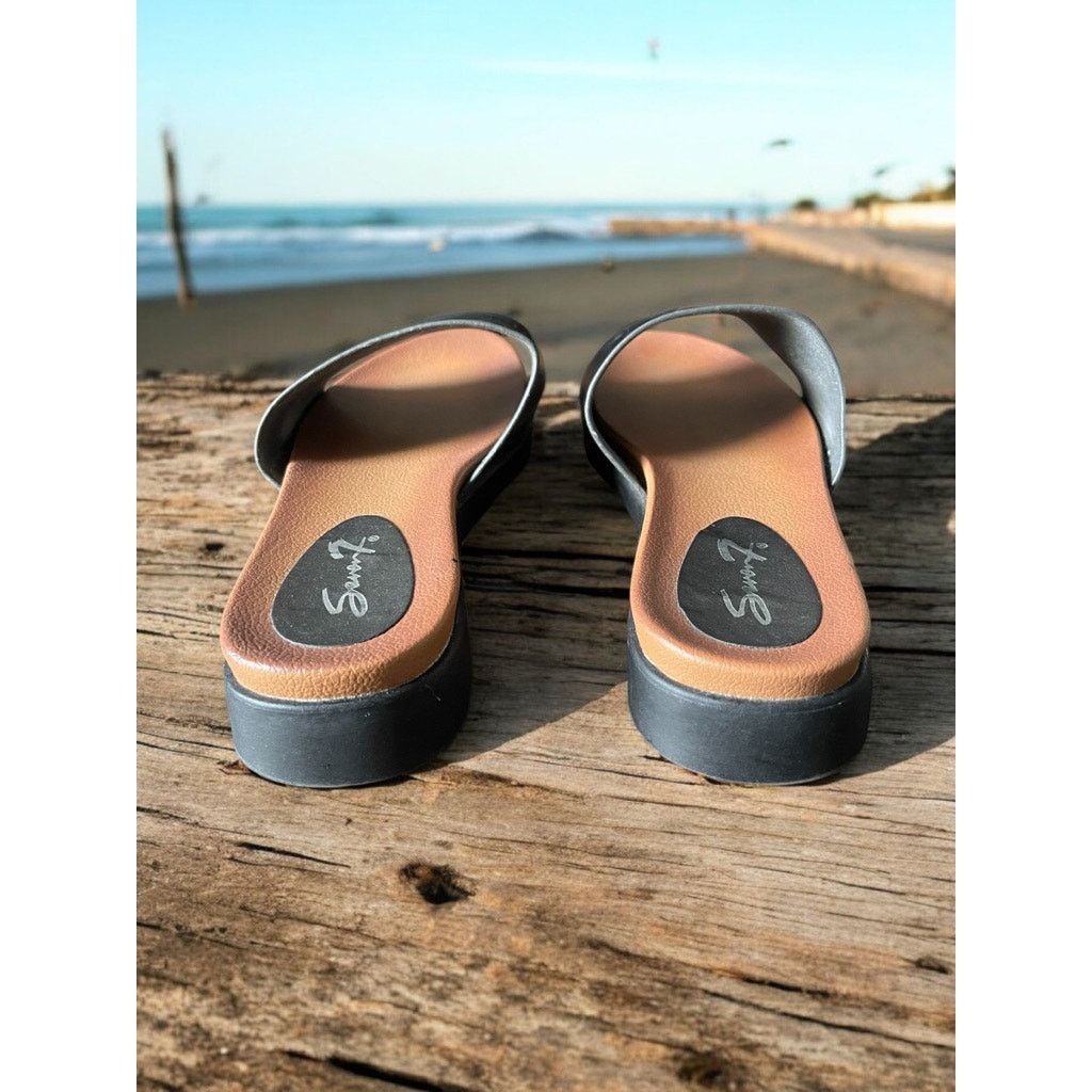 Seven 7 SEVEN Metalic Silver Sandals Slip ons Shoes Size 10 Size US 10 / IT 40 - 3 Thumbnail
