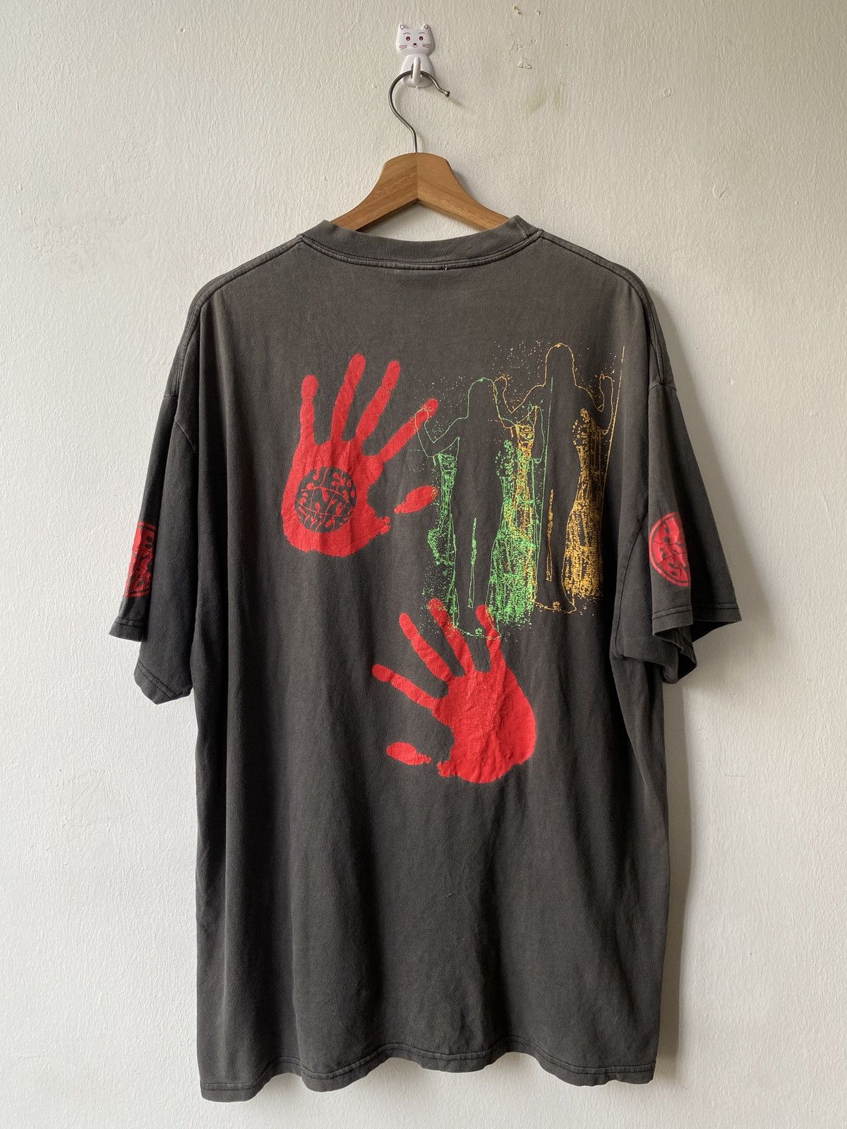Japanese Brand × Santa Cruz Skateboards × Vintage Vintage 90’s Hex Antistyle Japan Brand Skateboard Shirt Size US L / EU 52-54 / 3 - 4 Thumbnail