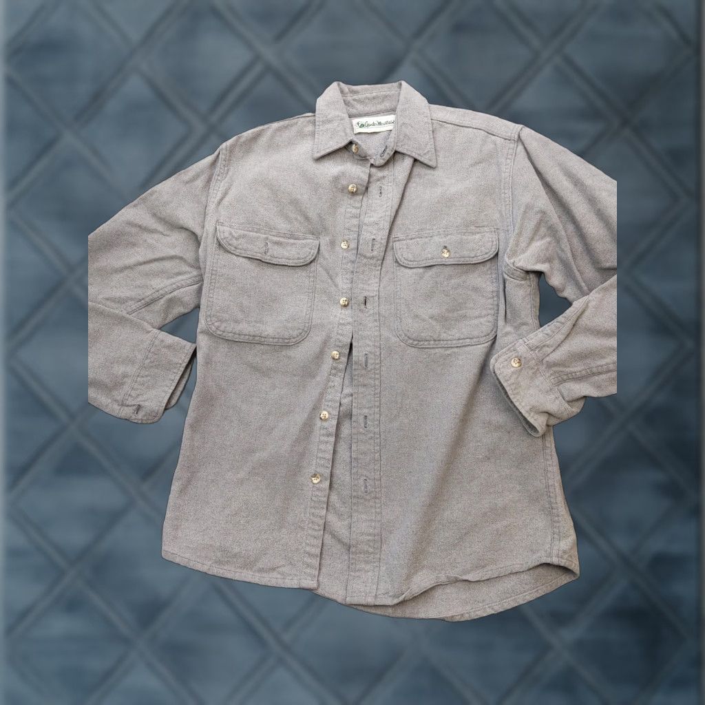 Vintage VINTAGE Gander Mountain Shirt Mens M Gray Flannel Heavy Thick Workwear USA Size US M / EU 48-50 / 2 - 1 Thumbnail