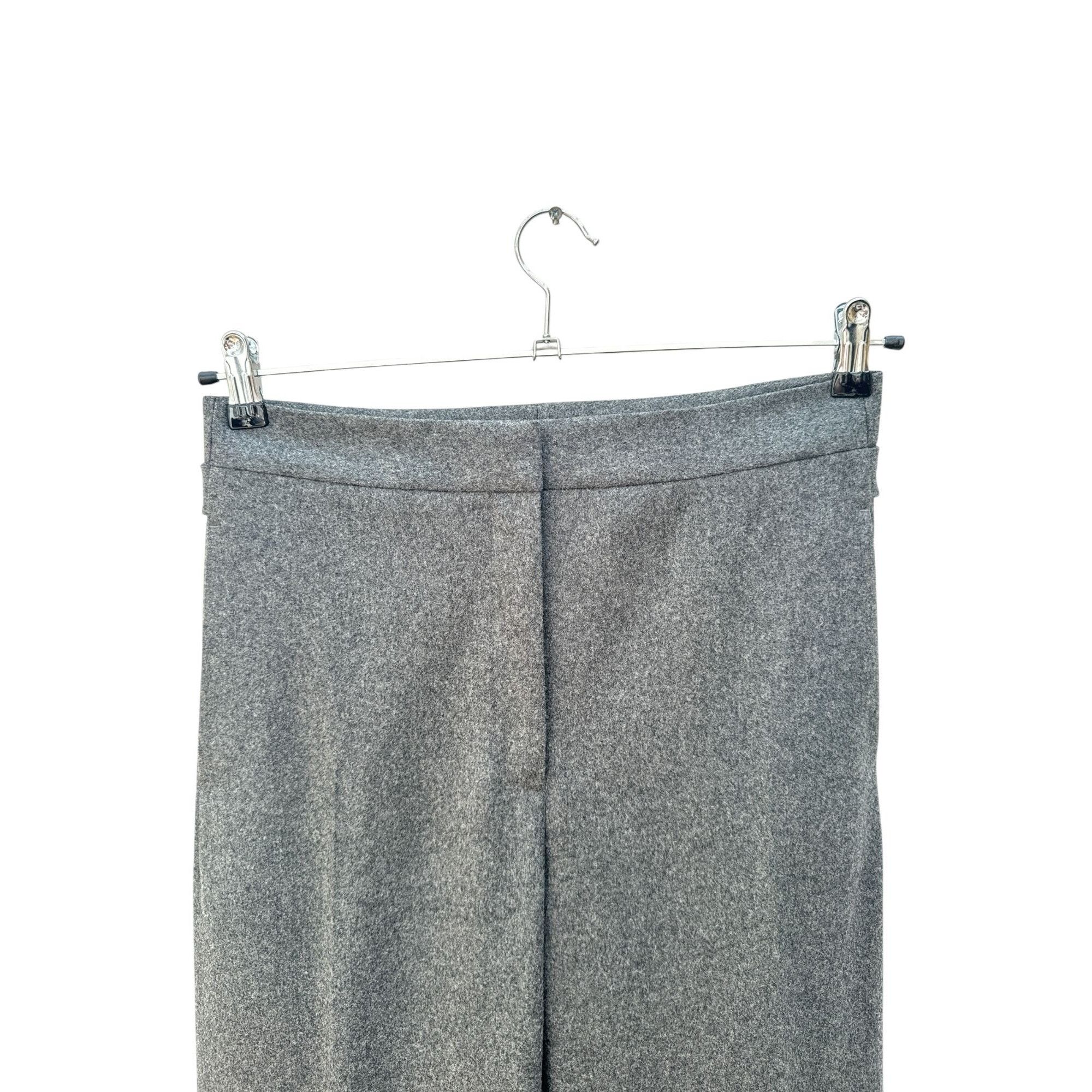 Celine Tailored Grey Wool Trousers Size 26" / US 2 / IT 38 - 2 Thumbnail