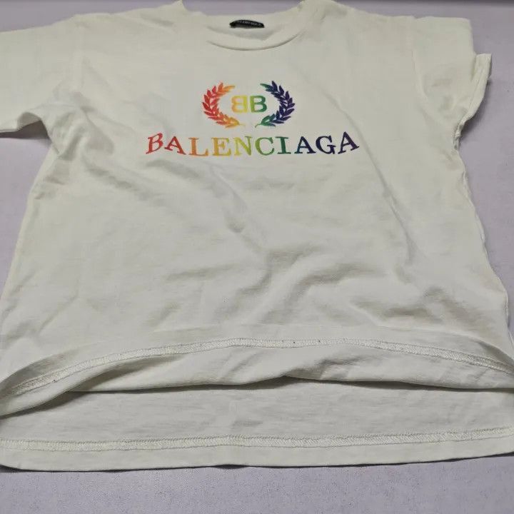 Other Balenciaga Balenciaga Rainbow Logo Short Sleeve TShirt -25 Size US M / EU 48-50 / 2 - 8 Thumbnail