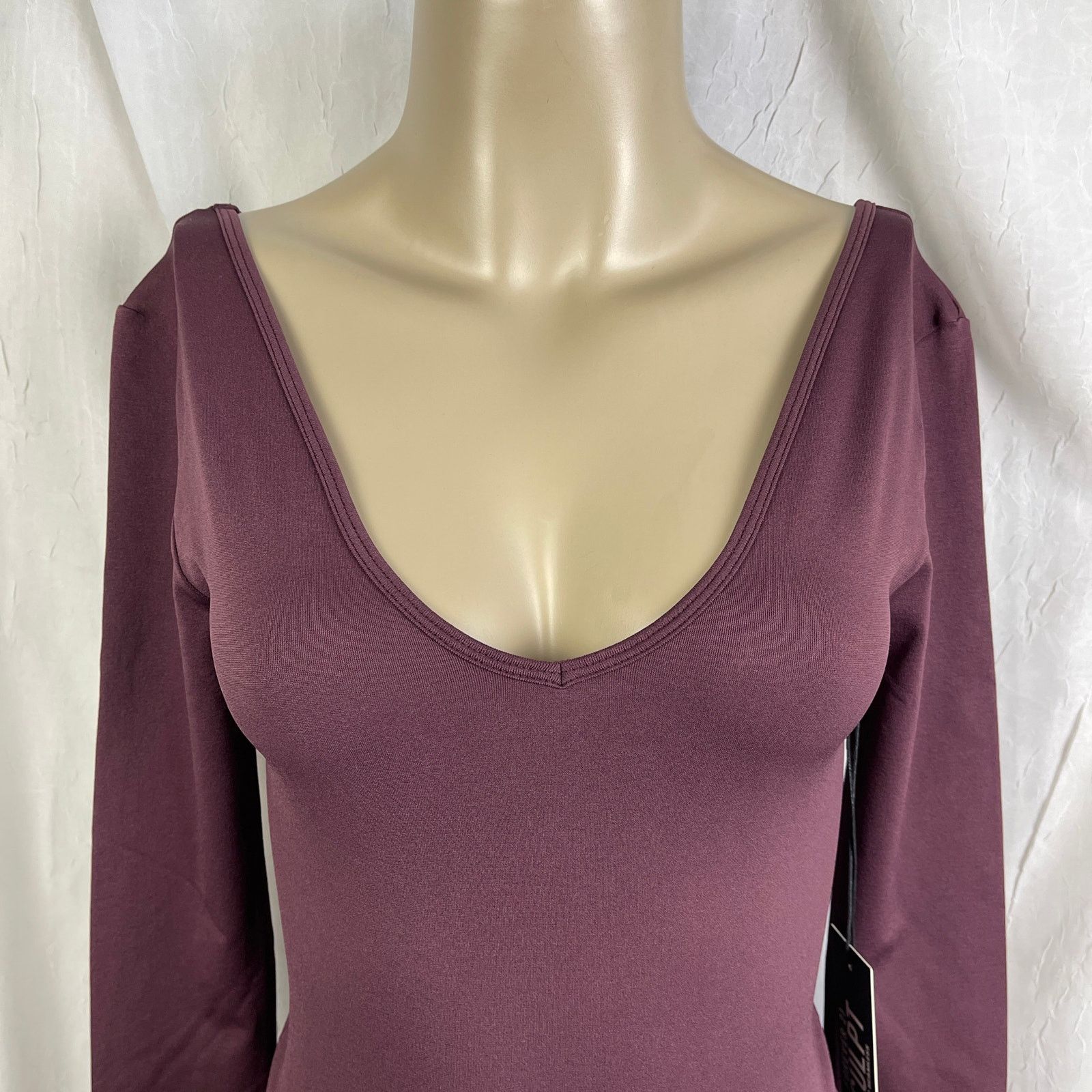 Forever 21 Forever 21 Sculpt Butter Seamless Thong Bodysuit V Purple S Size S / US 4 / IT 40 - 2 Thumbnail