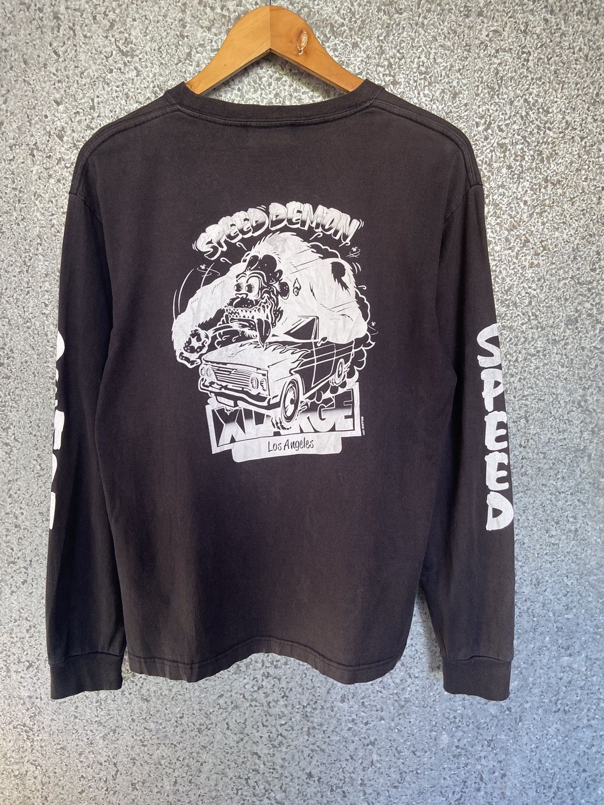 Demon 🔥 Vtg 90s Vintage X Large t shirt long sleeve speed demon Size US M / EU 48-50 / 2 - 1 Thumbnail