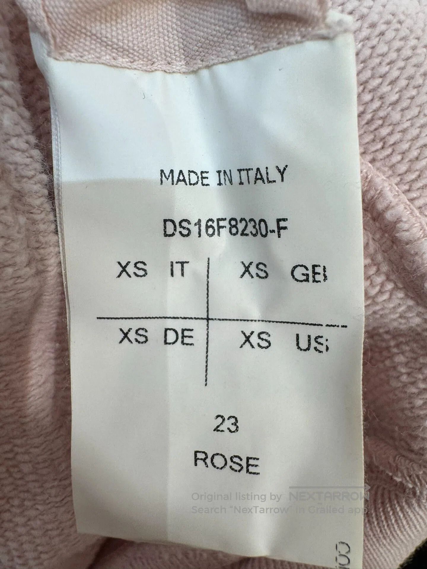 Rick Owens Drkshdw rick owens drkshdw pink cropped hoodie. Size XS / US 0-2 / IT 36-38 - 4 Thumbnail