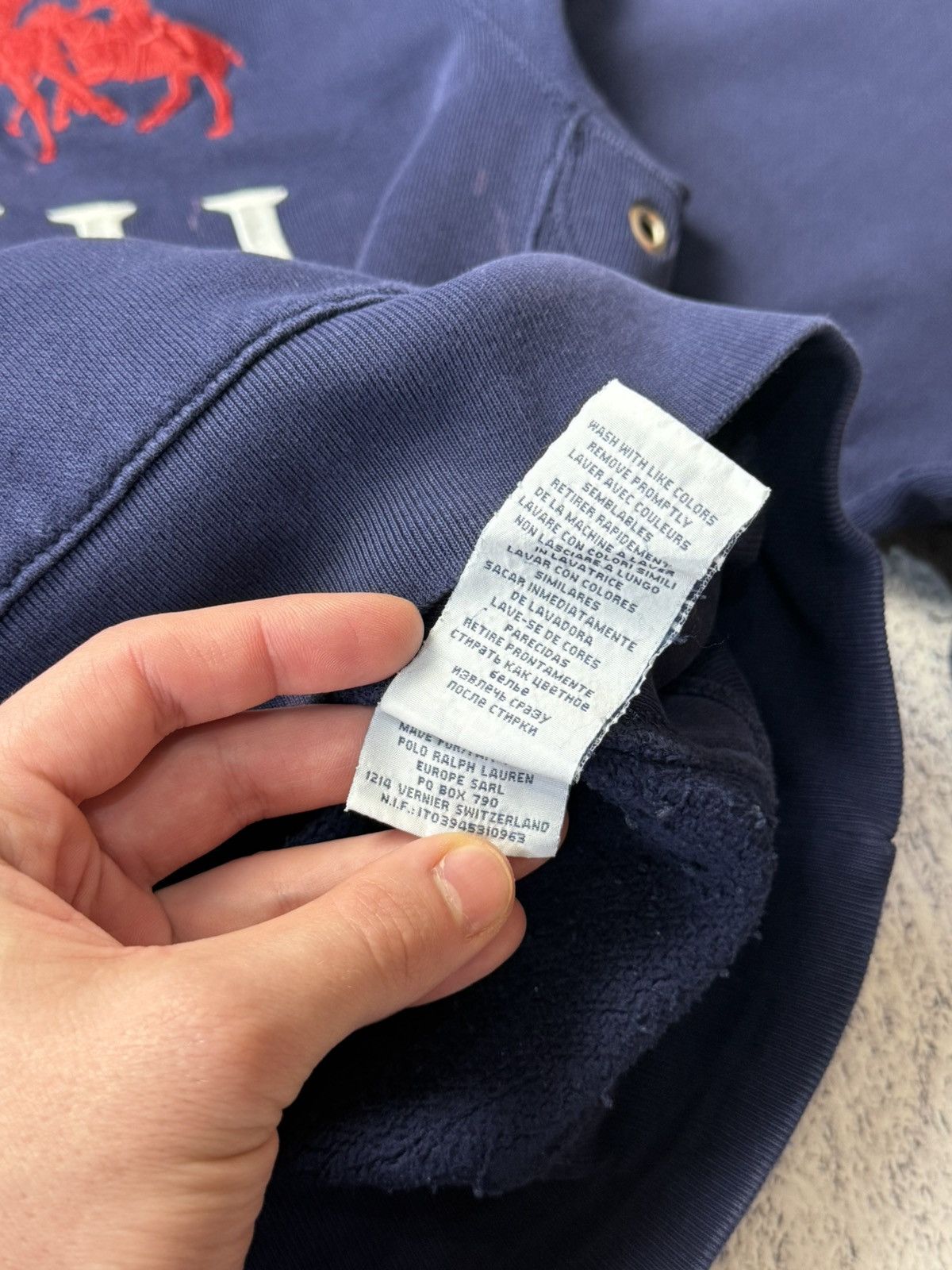 Polo Ralph Lauren Vintage Polo Ralph Lauren Dirty Distressed Hoodie Y2K Size US L / EU 52-54 / 3 - 19 Thumbnail