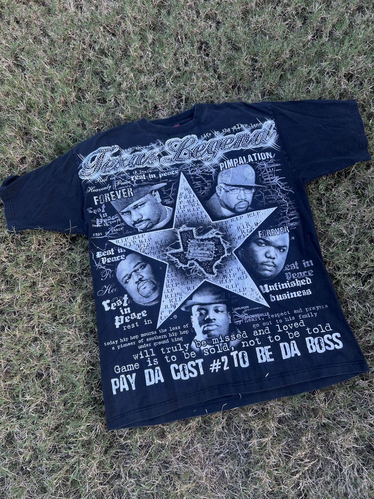 Rap Tees RARE VINTAGE DJ Screw Pimp C Swisha House Texas Rap Tee Size US XXL / EU 58 / 5 - 1 Thumbnail