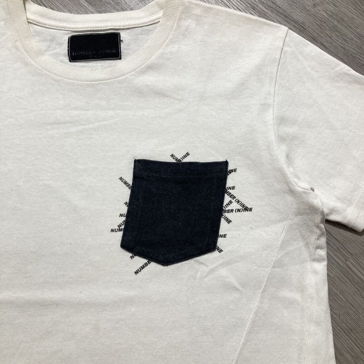 Number (N)ine Number (N)ine Spellout Logo Pocket T-shirt White Size US M / EU 48-50 / 2 - 3 Thumbnail