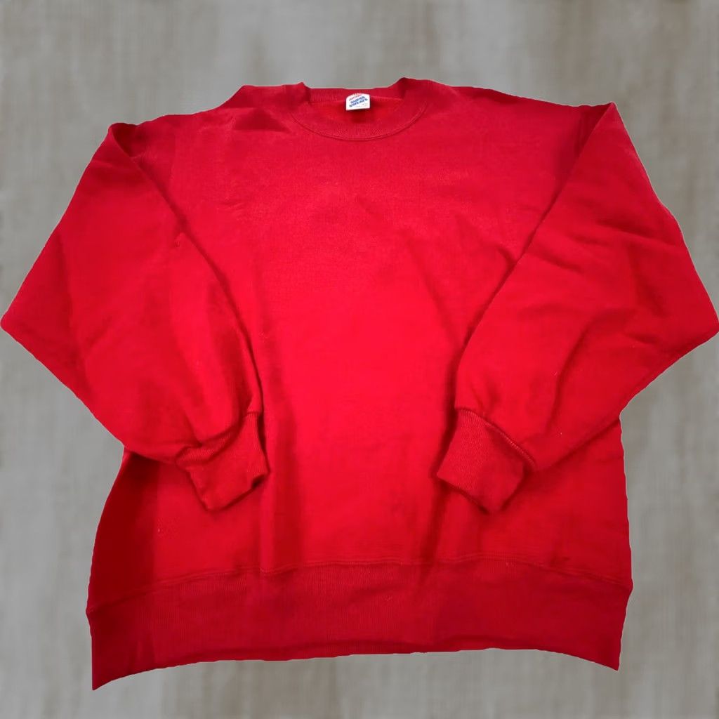 Jerzees VINTAGE JERZEES Sweatshirt Men Large Red Crew Neck Sweater 90s Y2K 50/50 Plain USA Size US L / EU 52-54 / 3 - 1 Thumbnail