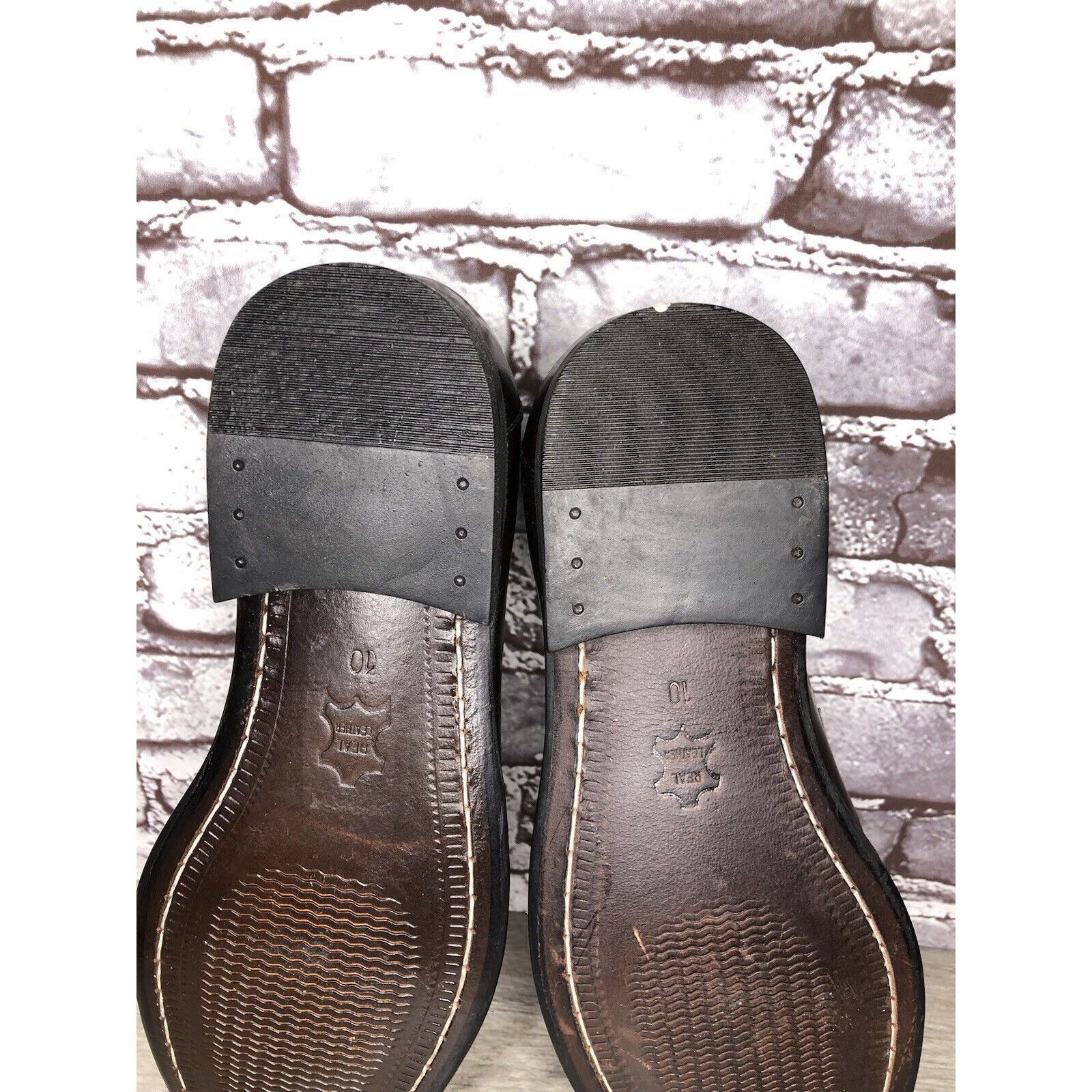 Other Clifford James Brown Leather Slip On Dress Loafers Shoes Men Size US 10 / EU 43 - 14 Thumbnail