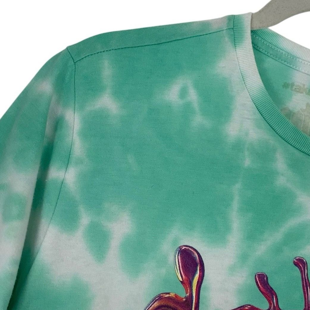 Other Gottmik Crash The Cis-tem Turquoise Tie Dye Graphic Tee Size XS / US 0-2 / IT 36-38 - 3 Thumbnail