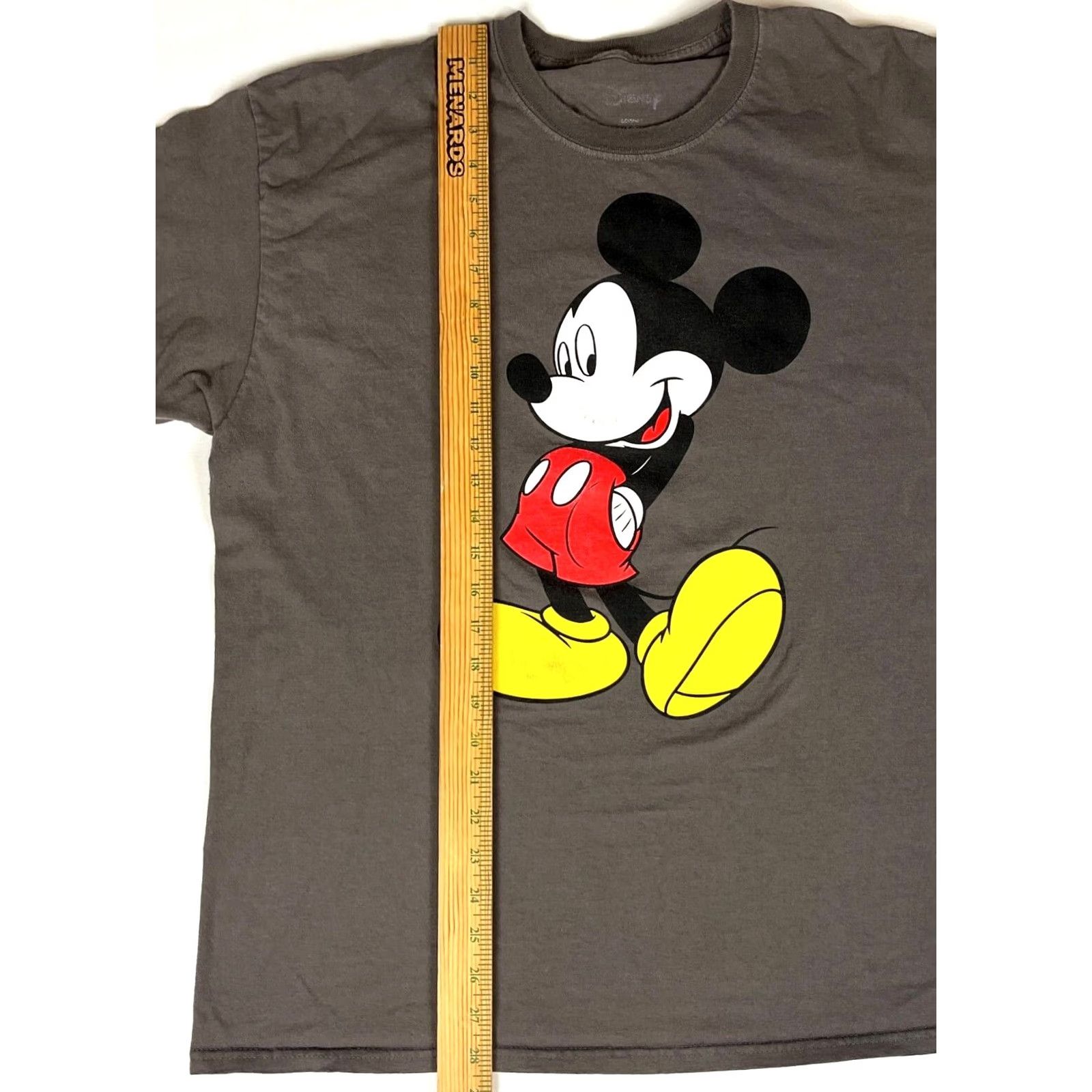 Disney Disney Unisex Adult T-Shirt Mickey Mouse Graphic Gray XL Shirt Mens Women Size US XL / EU 56 / 4 - 5 Thumbnail
