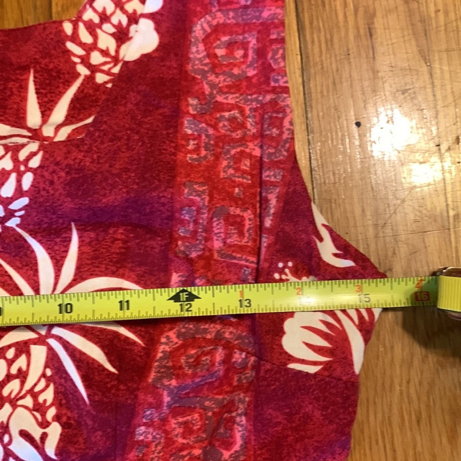 Vintage 80’s Hawaiian long sleeveless shift dress pineapple motif Size S / US 4 / IT 40 - 9 Thumbnail