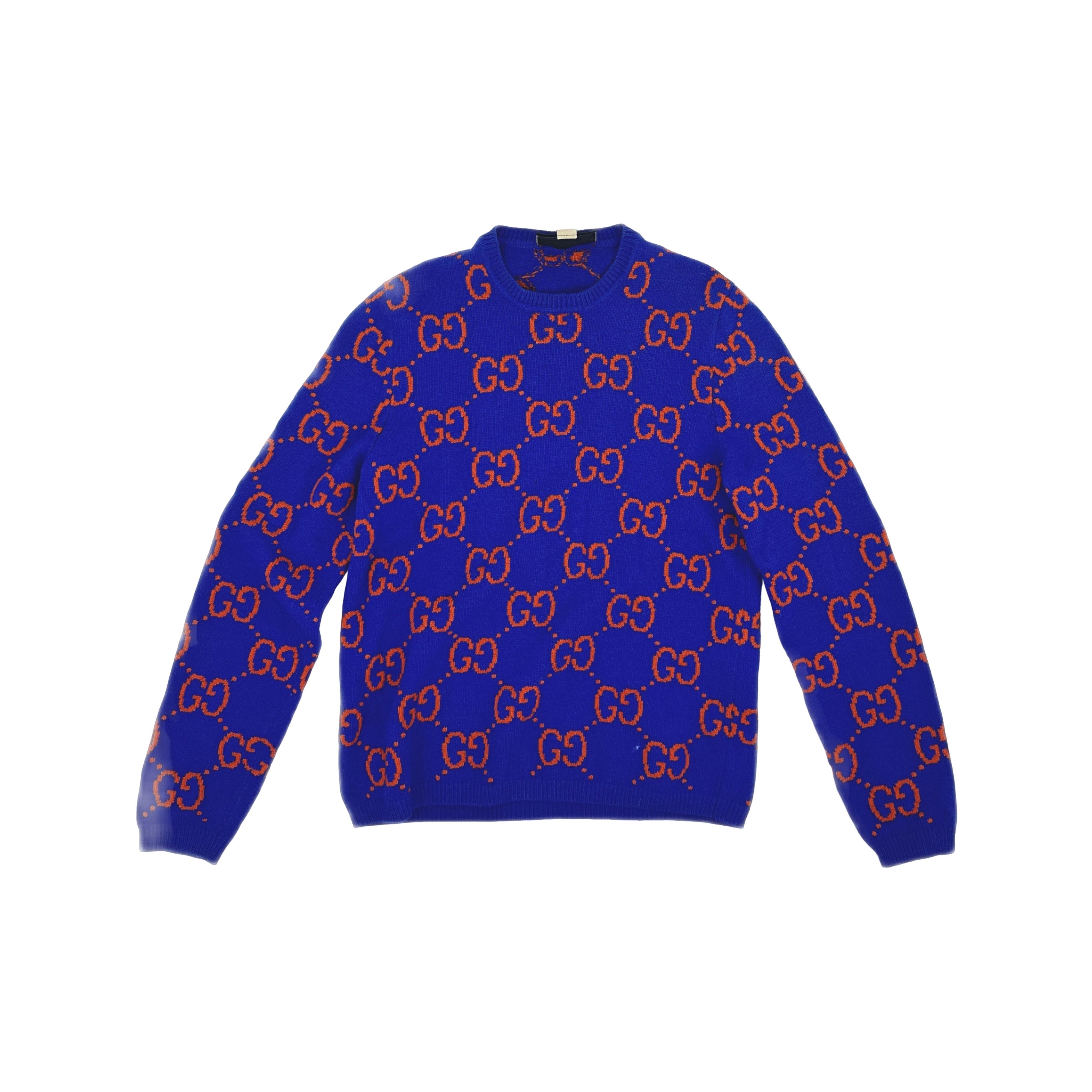 Gucci Gucci GG Knit Wool Crewneck Sweater Size M Size US M / EU 48-50 / 2 - 1 Thumbnail
