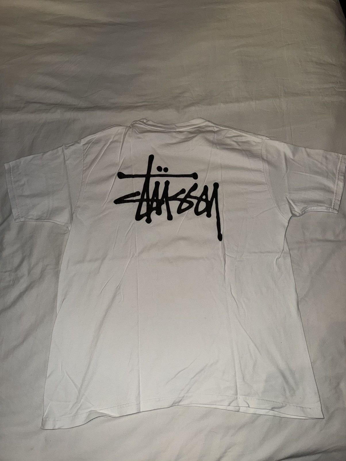 Stussy Stussy White logo Tee Size US L / EU 52-54 / 3 - 1 Thumbnail