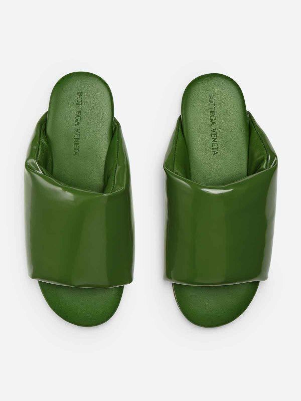 Bottega Veneta o1y0526 Slippers in Military Green Size US 7 / EU 40 - 4 Thumbnail