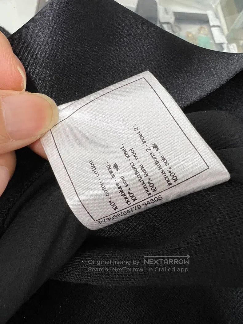 Chanel Chanel Black pearl rhinestone large double C large logo ve Size XS / US 0-2 / IT 36-38 - 7 Thumbnail