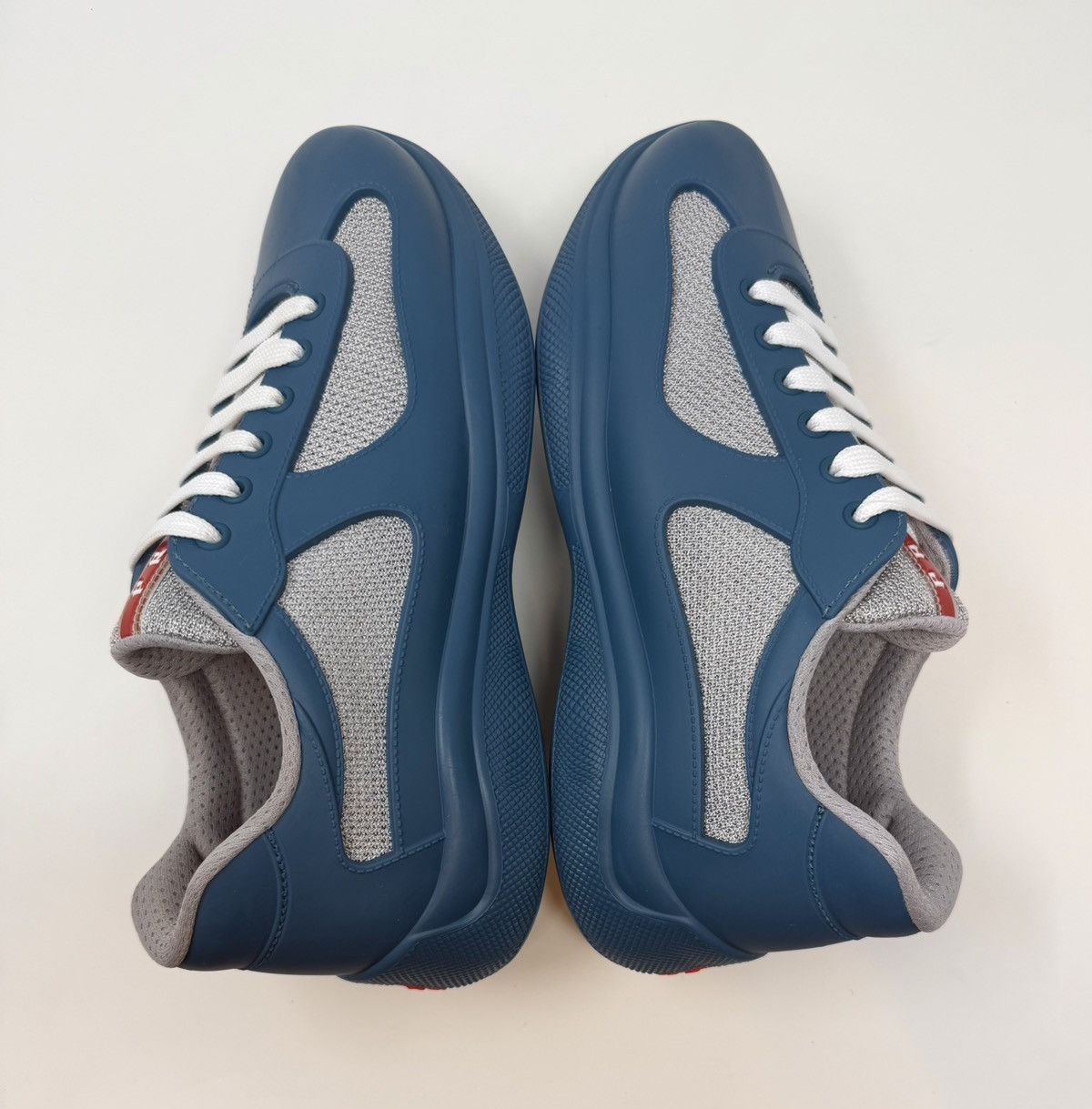 Prada Prada Americas Cup Rubber Sneaker Lagoon Blue Size US 8 / EU 41 - 3 Thumbnail