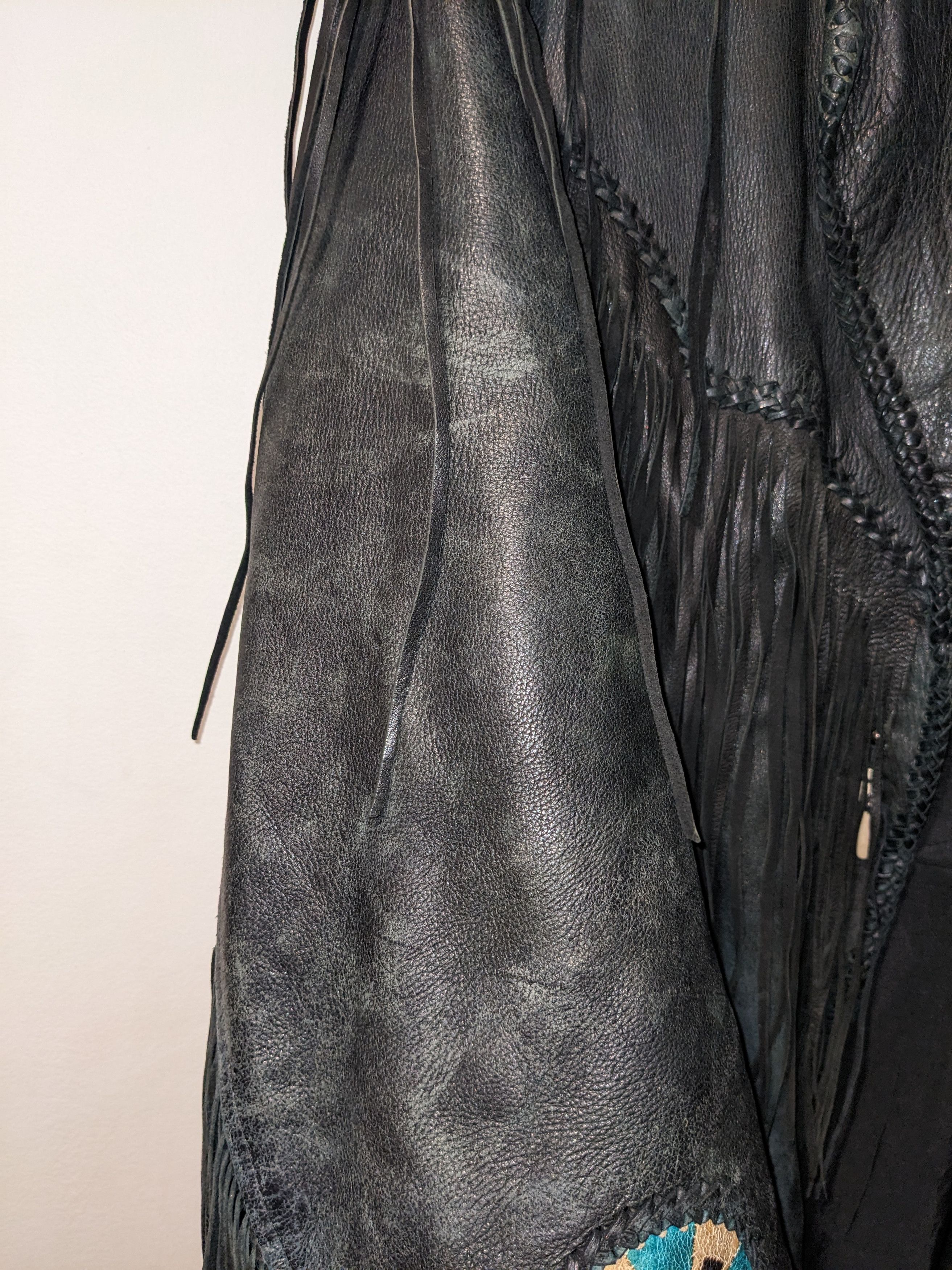 Designer × Vintage Vintage Native American Tribal Western Leather Vest Jacket Size US L / EU 52-54 / 3 - 5 Thumbnail
