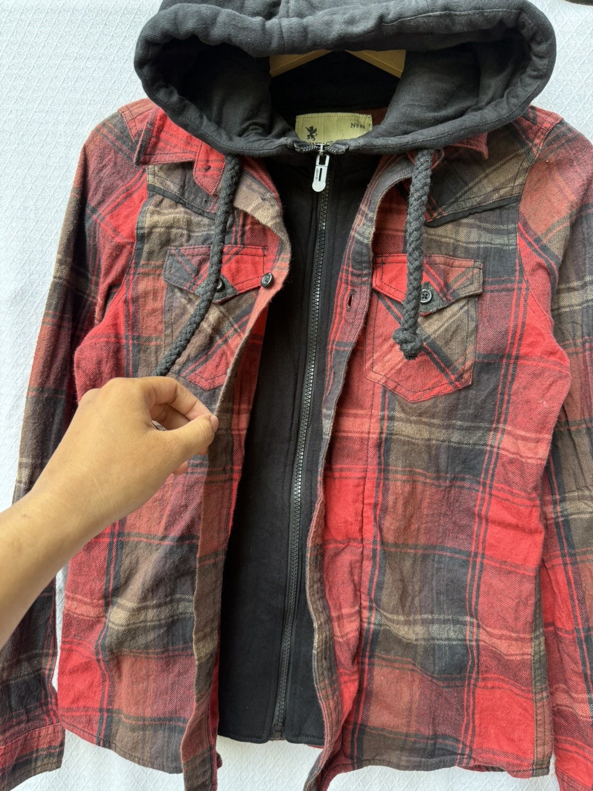 Japanese Brand Double layer ziphoodie japanese style Size US M / EU 48-50 / 2 - 3 Thumbnail