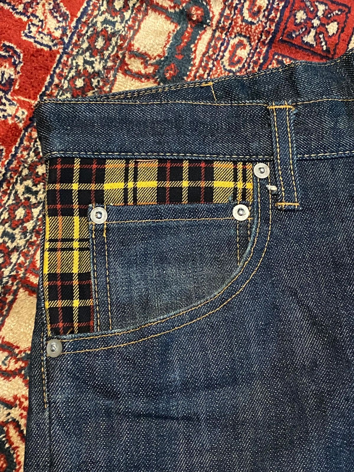 Designer × Japanese Brand Vintage Rocket Saddles & Co Made In Japan Blue Denim Size US 33 - 3 Thumbnail