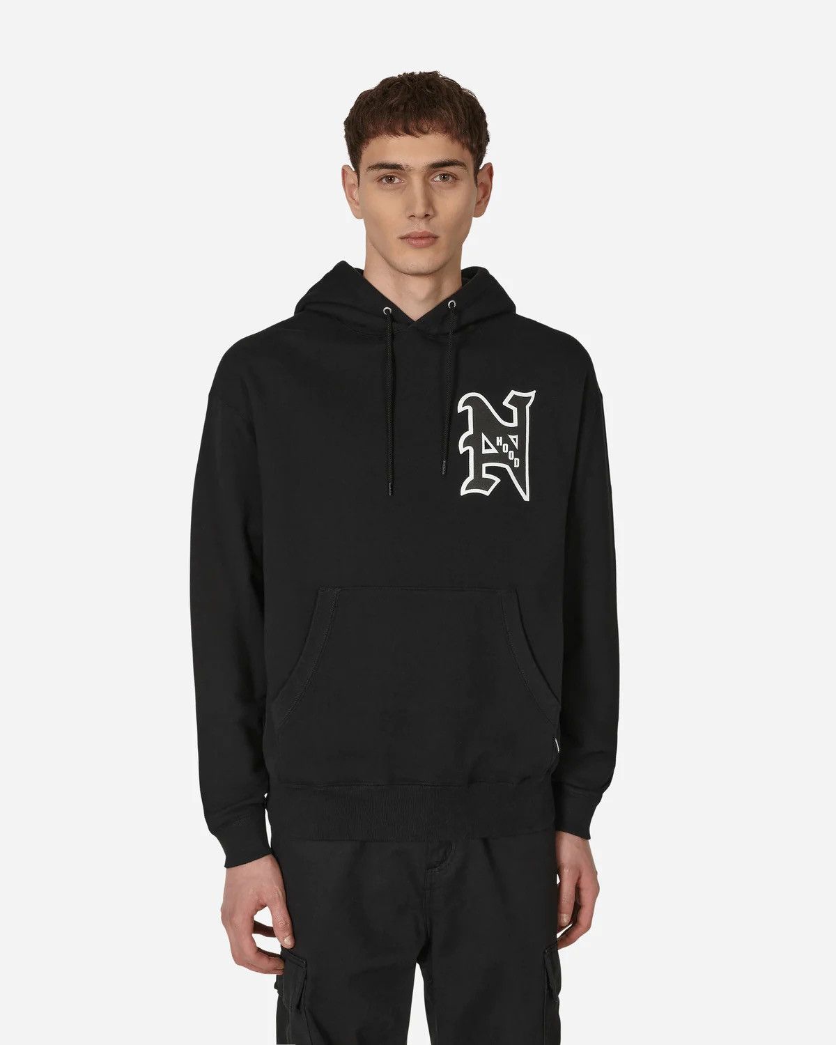 image of Neighborhood College Hooded Sweatshirt in Black, Men's (Size Small)