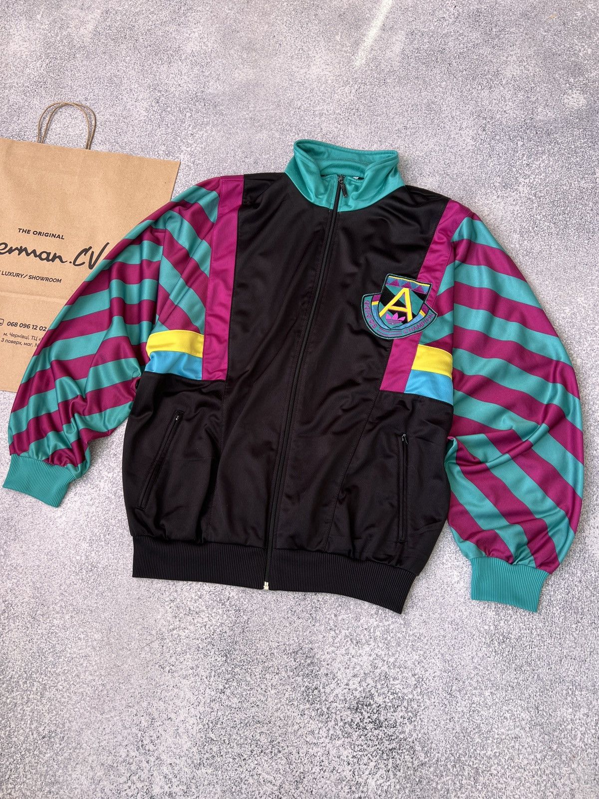 Adidas × Vintage Vintage Adidas Champion 90-s style zip sweatshirt Size US L / EU 52-54 / 3 - 2 Thumbnail