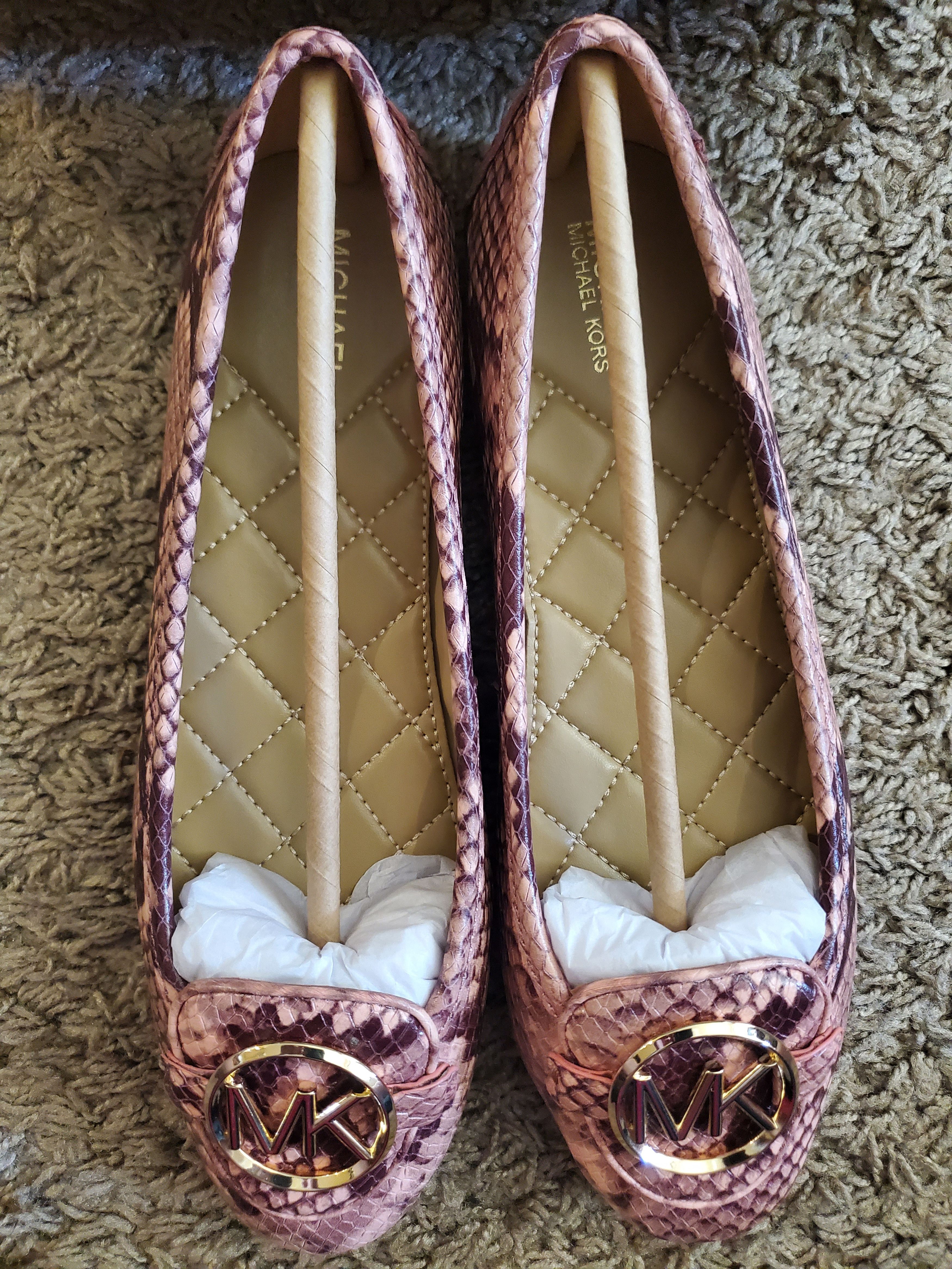 Michael Kors *Brand New* Michael Kors Leather Snake Embossed Lillie Flats Size US 6.5 / IT 36.5 - 5 Thumbnail