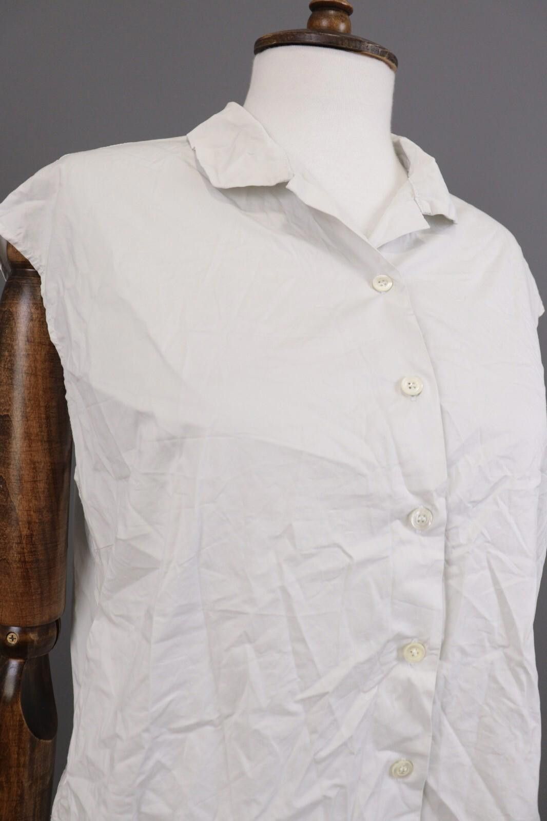 Barena Barena Mirano Venezia White Sleeveless Basic Shirt Top Sz 44 Size M / US 6-8 / IT 42-44 - 5 Thumbnail