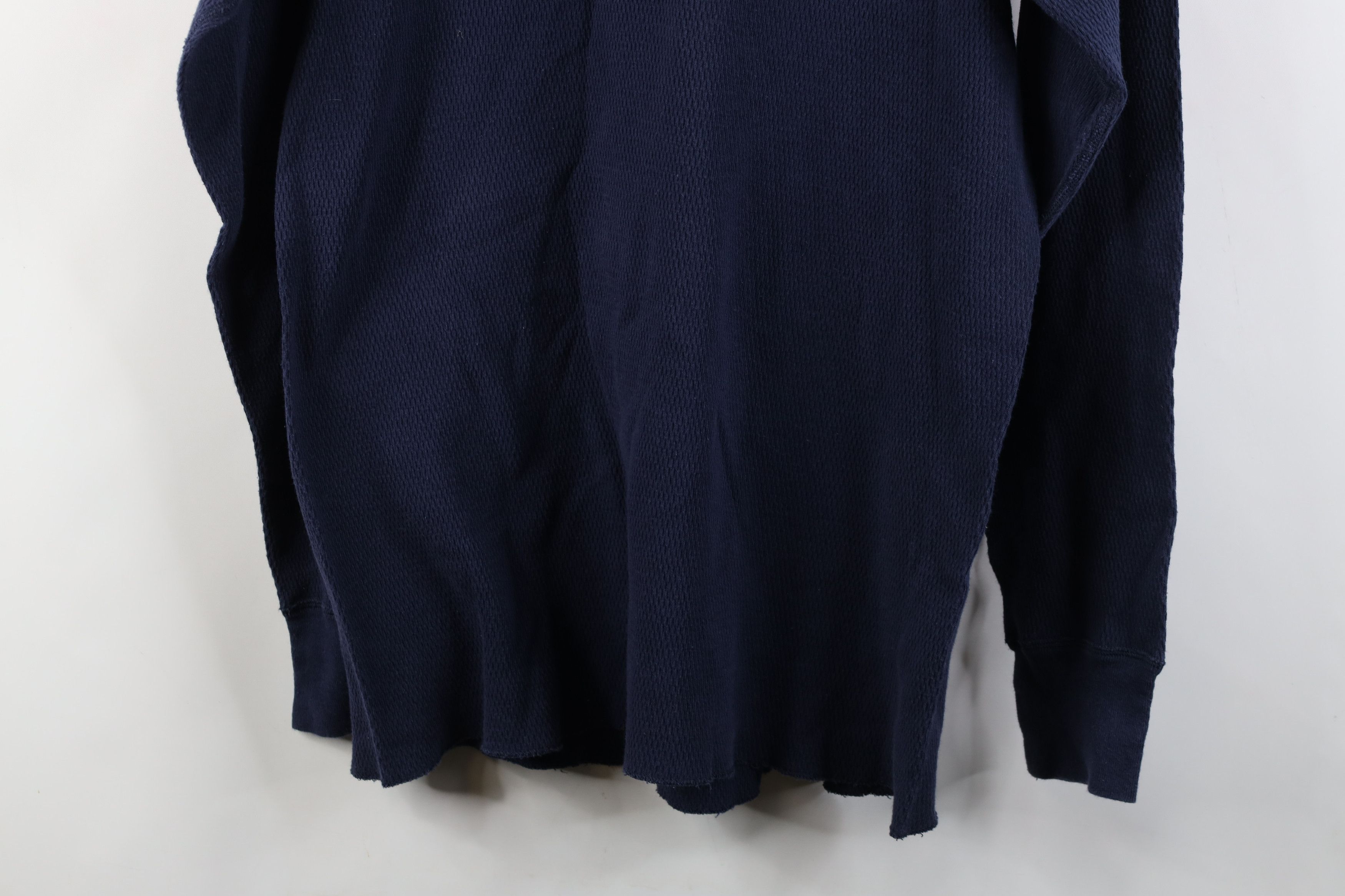 Vintage Vintage 90s Streetwear Waffle Knit Long Sleeve T-Shirt Size US L / EU 52-54 / 3 - 11 Thumbnail