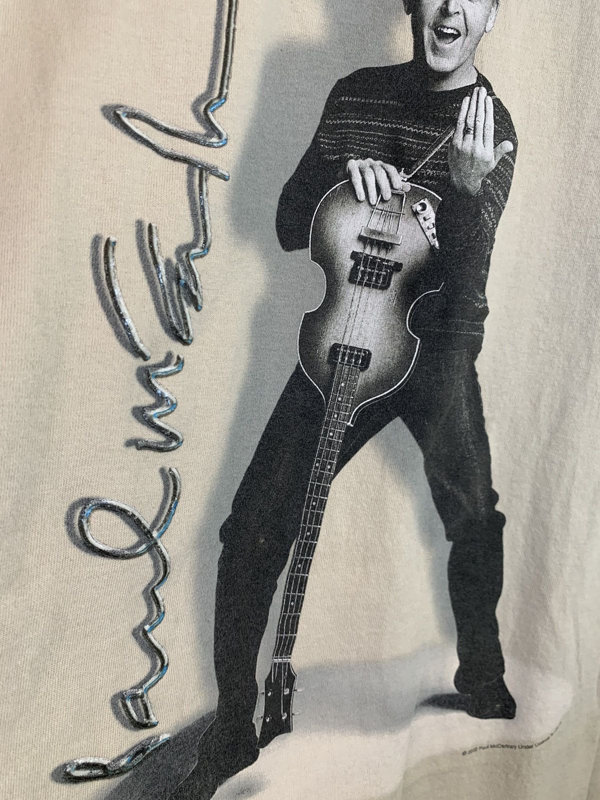 Band Tees × Giant × Vintage *RARE* Vintage 2002 Paul McCartney Beatles Tour Giant Shirt Size US XL / EU 56 / 4 - 5 Thumbnail
