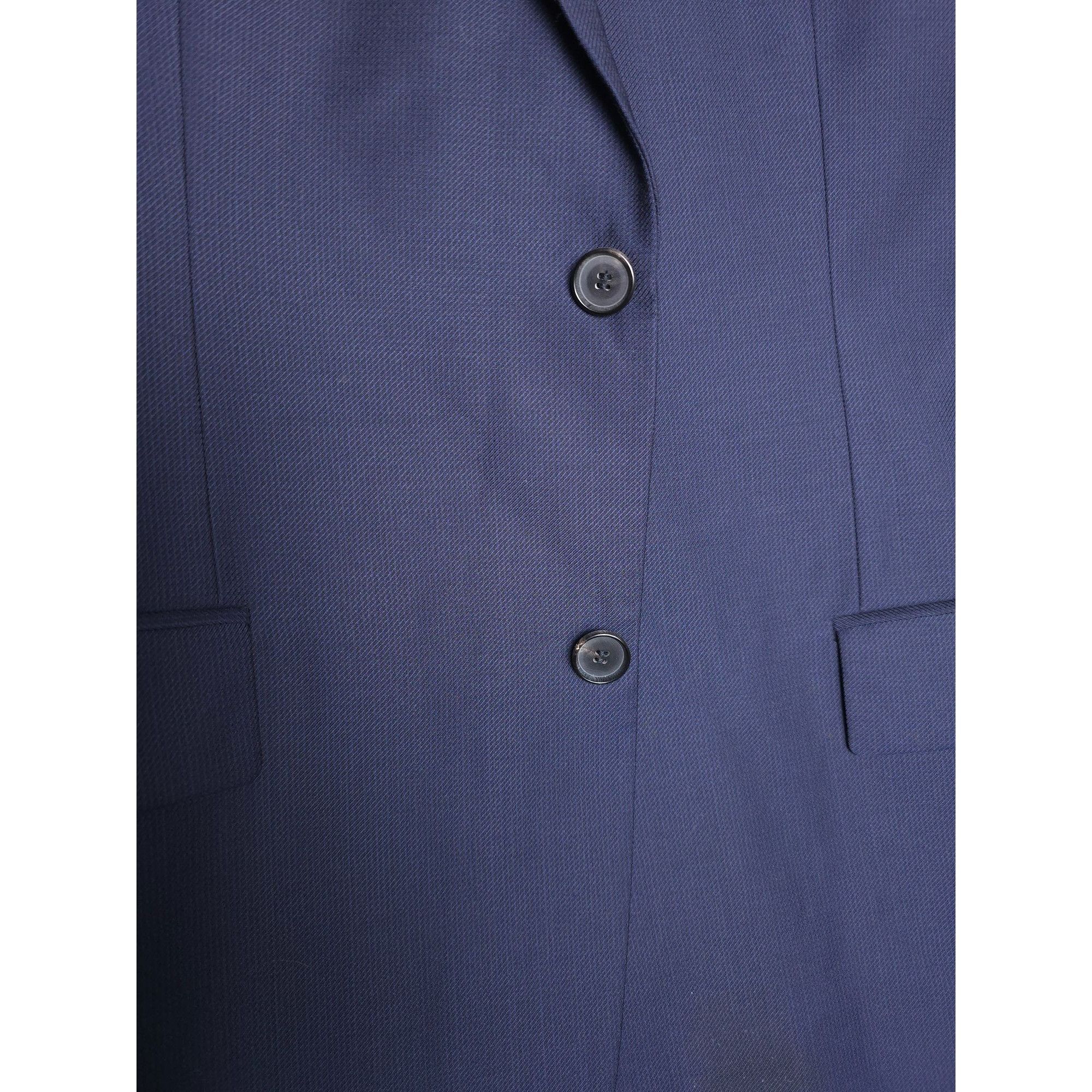 Hugo Boss Hugo Boss Navy Mens Wool 2 Button Suit Jacket Size 42L Spell Size 42L - 2 Thumbnail
