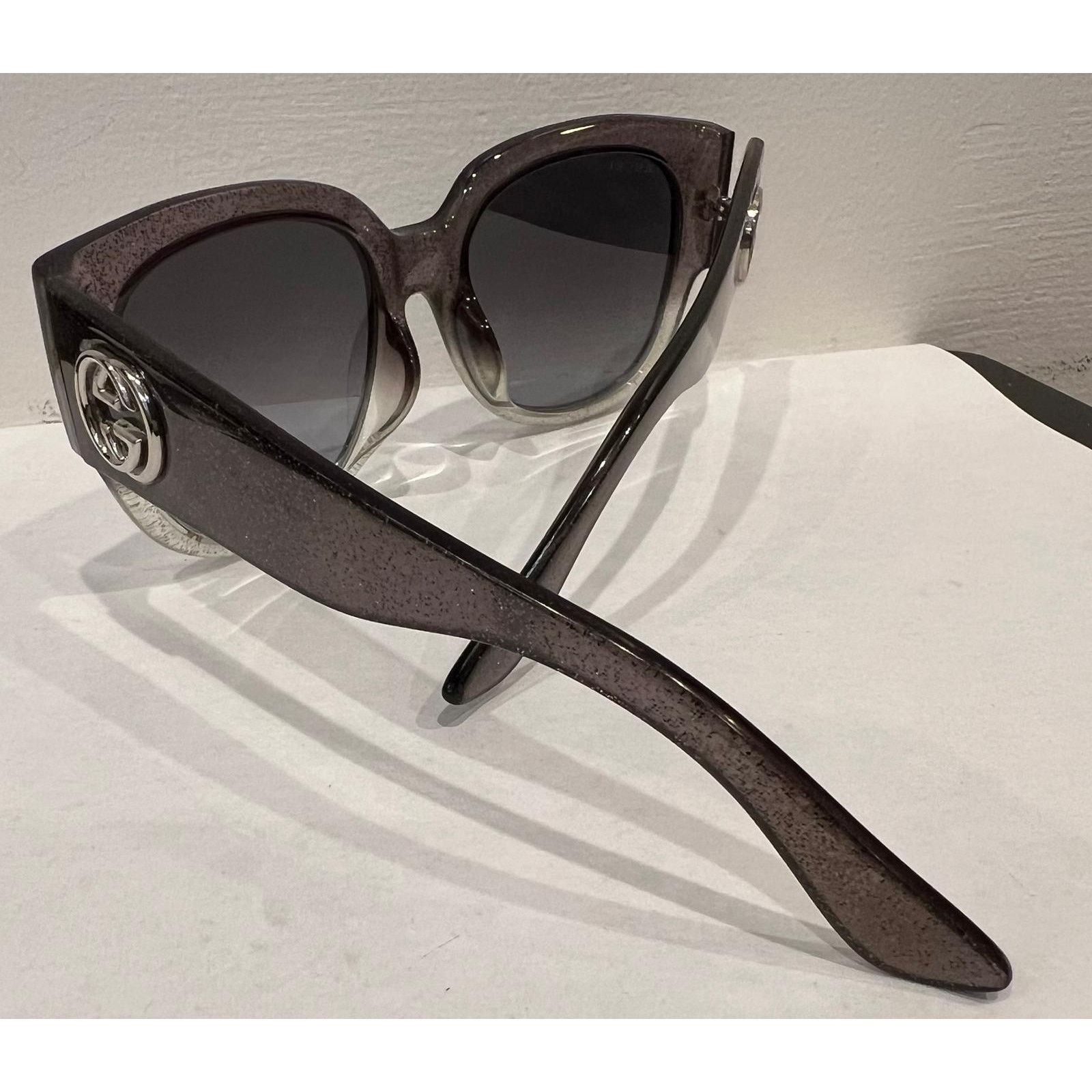 Gucci Glitter Square Optyl Sunglasses 3836/F/S Gray Silver Size ONE SIZE - 4 Thumbnail