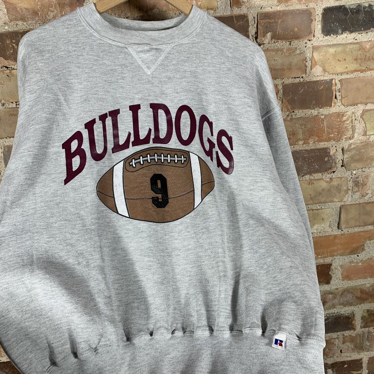 Vintage Vintage Georgia Bulldogs Sweatshirt Russell Football nfl Size US L / EU 52-54 / 3 - 2 Thumbnail