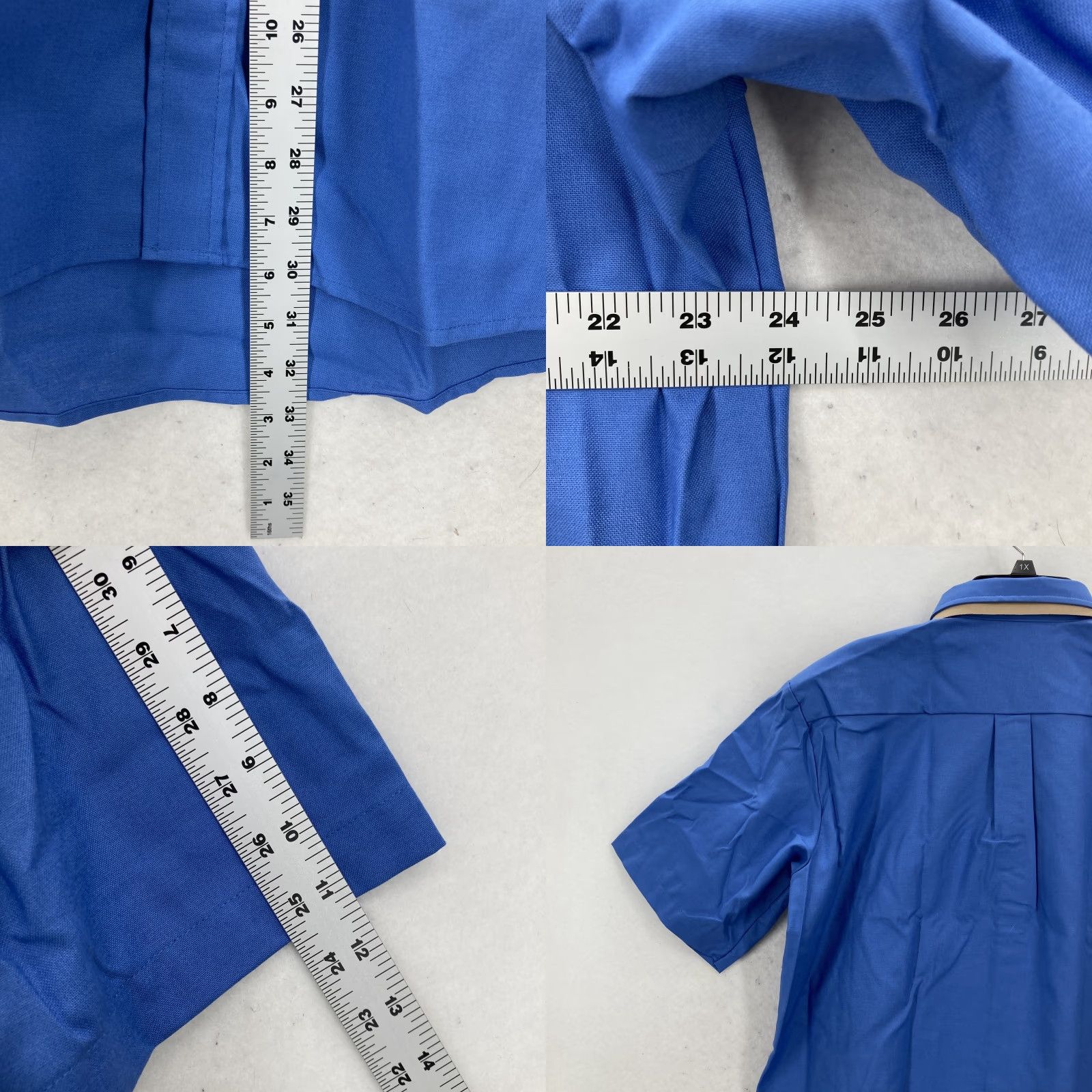 Dickies Dickies Shirt Mens 16-16.5 Regular Blue Short Sleeve Button Up Workwear Pocket Shirt Size US L / EU 52-54 / 3 - 8 Thumbnail