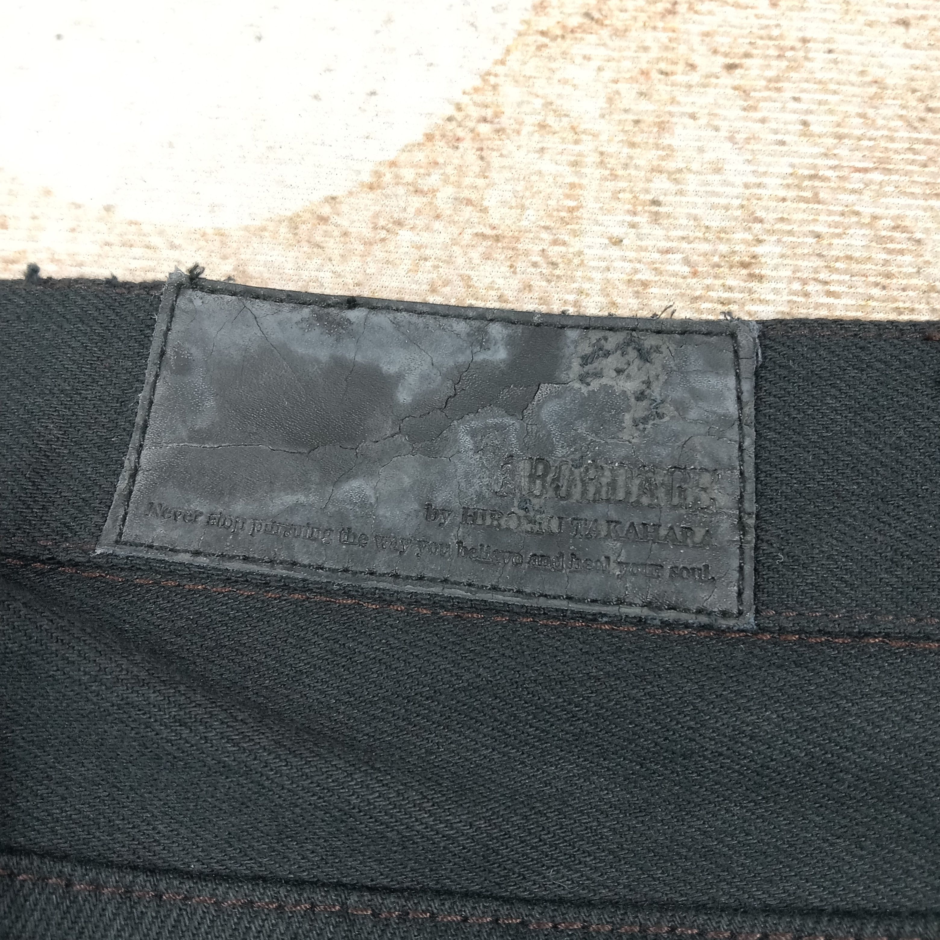 Japanese Brand Abordage by Hiromu Takahara Japan Punk Denim Pants C280N6 Size US 31 - 3 Thumbnail