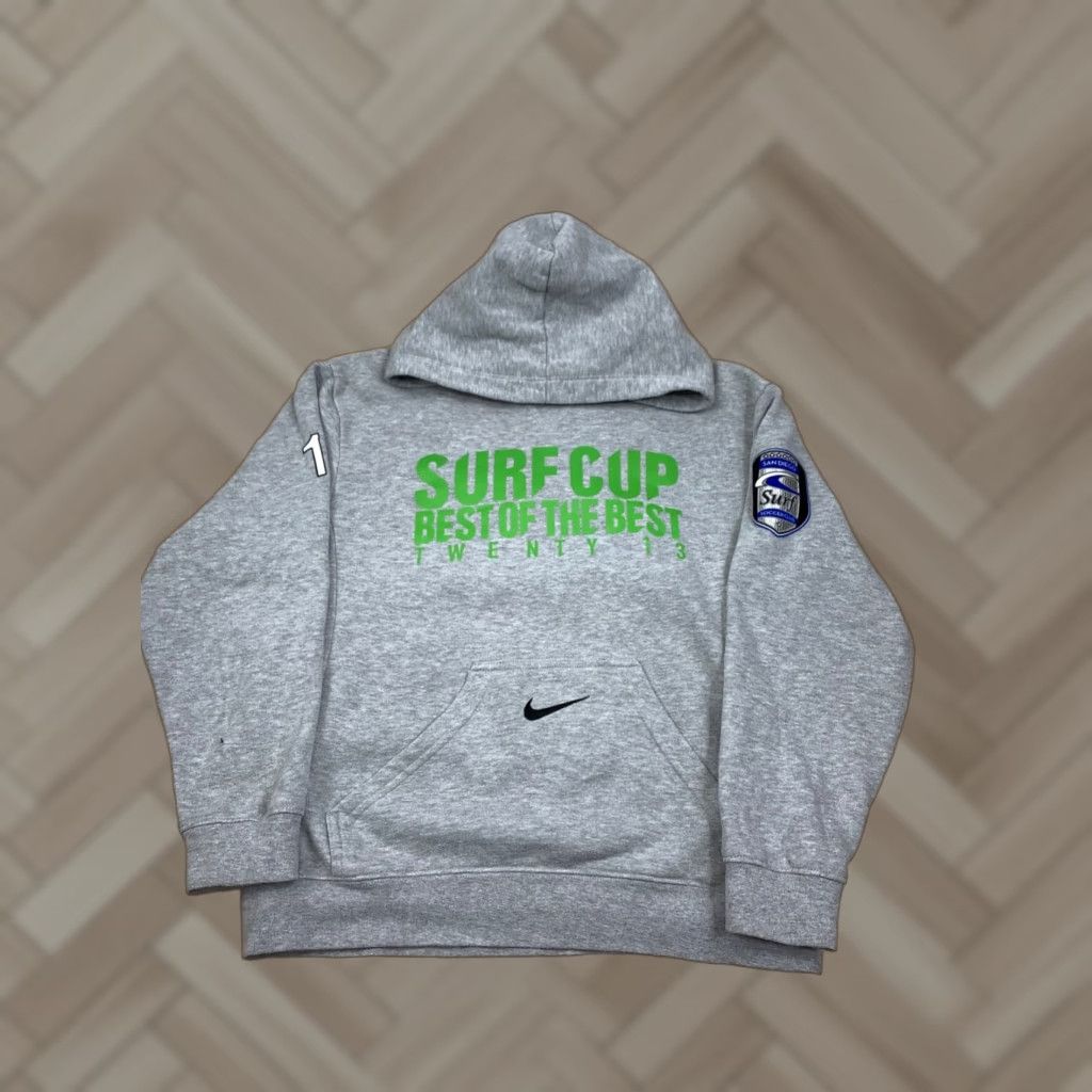 Nike Nike Hoodie Mens Small Gray Surf Cup Best of the Best 2013 Nike Sportswear Beach Sports Size US S / EU 44-46 / 1 - 1 Thumbnail