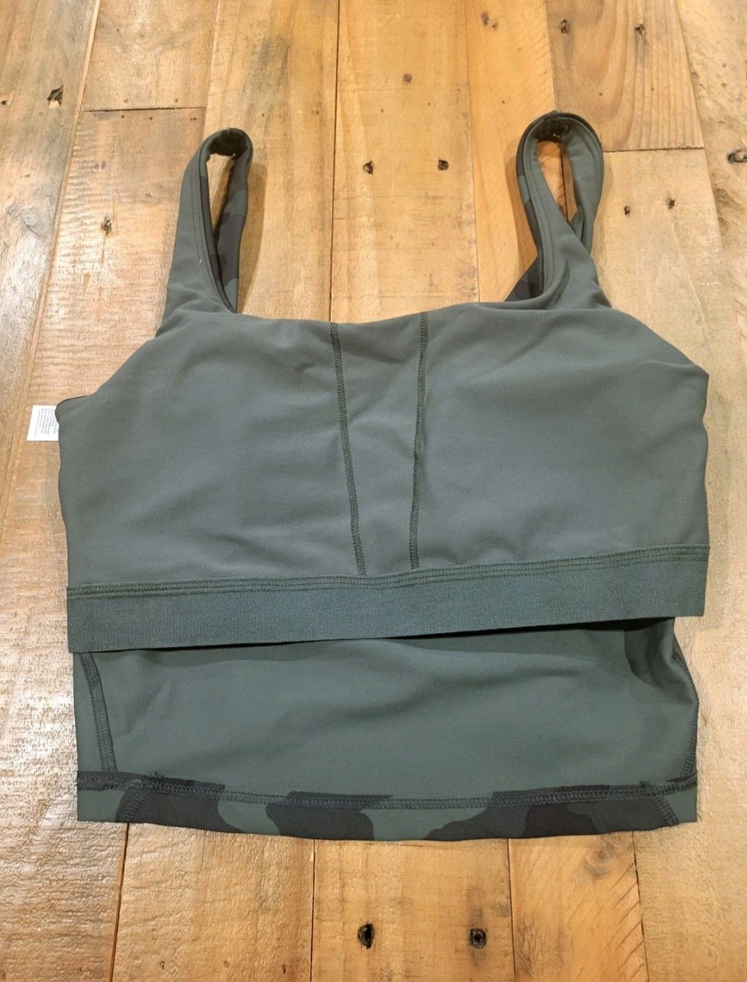 Old Navy Old Navy Sports Bra Light Support PowerSoft Longline Camo Size L / US 10 / IT 46 - 7 Thumbnail