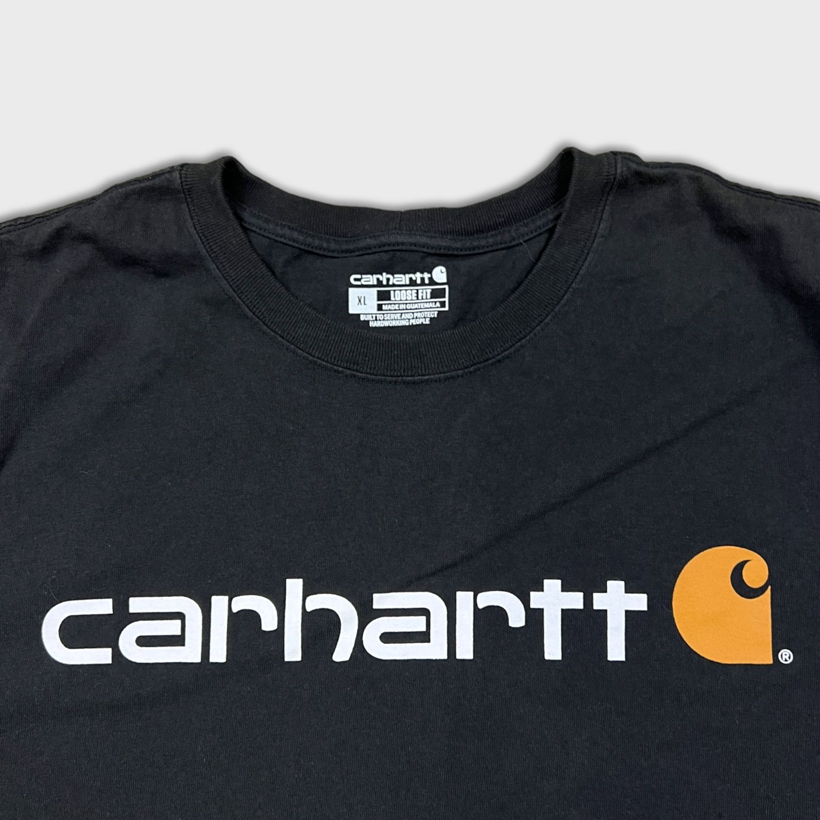 Carhartt × Vintage Carhartt T Shirt Loose Fit Spell Out Work Short Sleeve Tee Size US XL / EU 56 / 4 - 2 Thumbnail