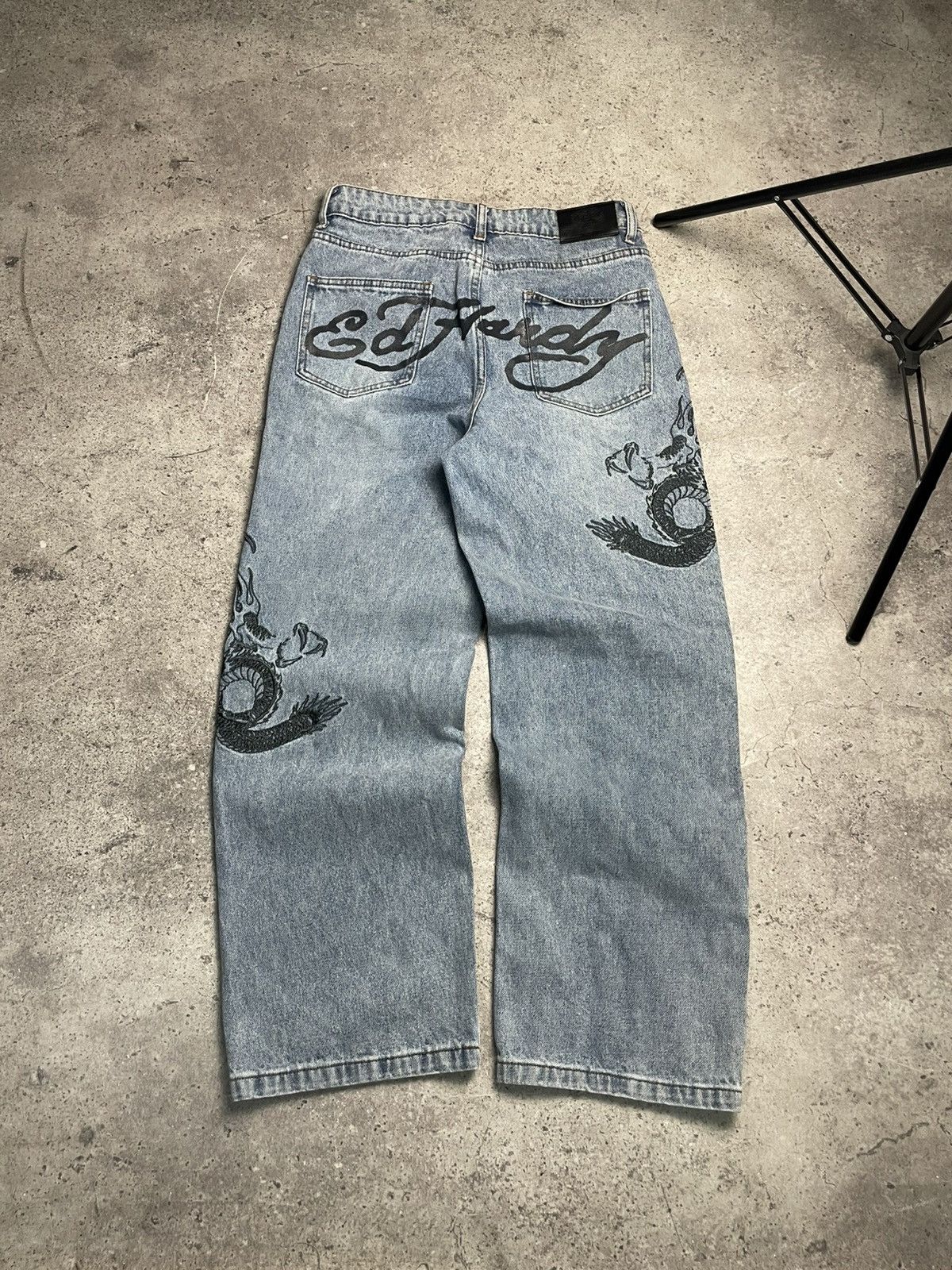 Ed Hardy Ed Hardy Urban Outfitters baggy jeans rap denim pants Size US 30 / EU 46 - 1 Thumbnail