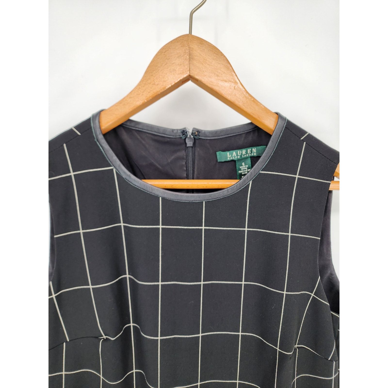 Lauren Ralph Lauren Lauren Ralph Lauren Black and White Plaid Shift Dress Size 6 Size M / US 6-8 / IT 42-44 - 4 Thumbnail