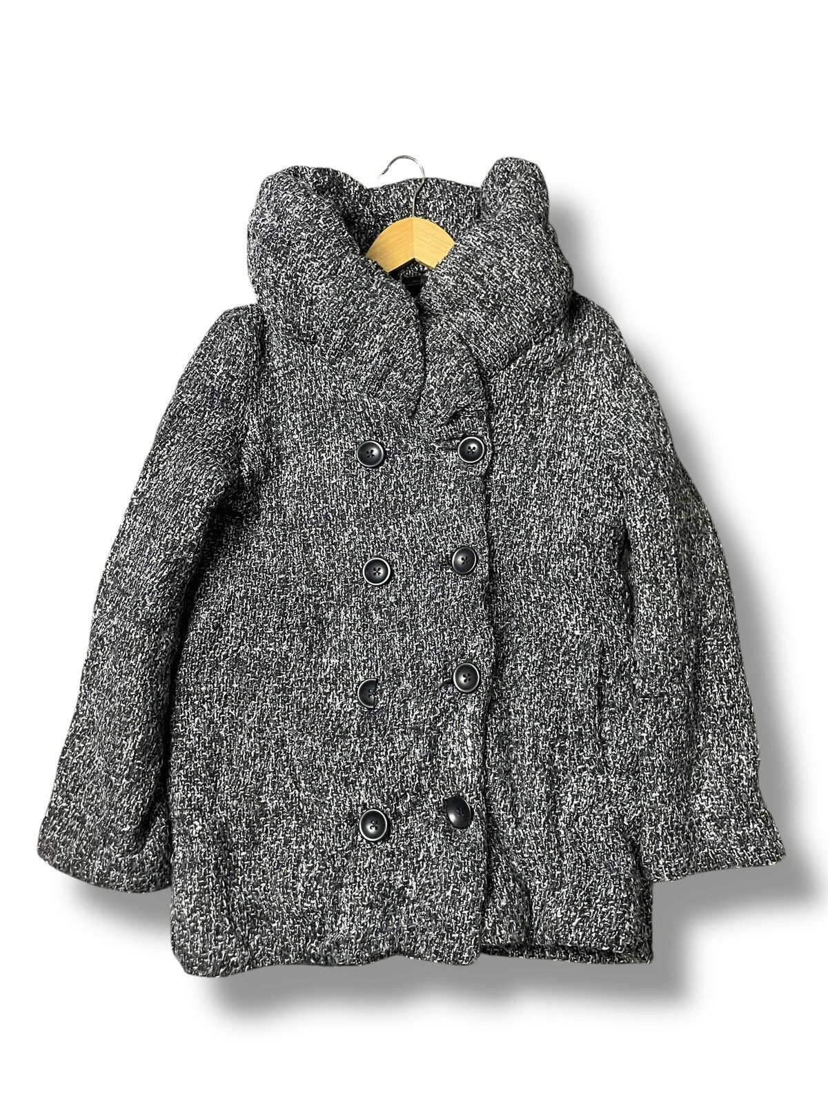 Black Label × Japanese Brand × Vintage Vintage DIG DEEP Double Breasted Wool Coat (76) Size US L / EU 52-54 / 3 - 1 Thumbnail