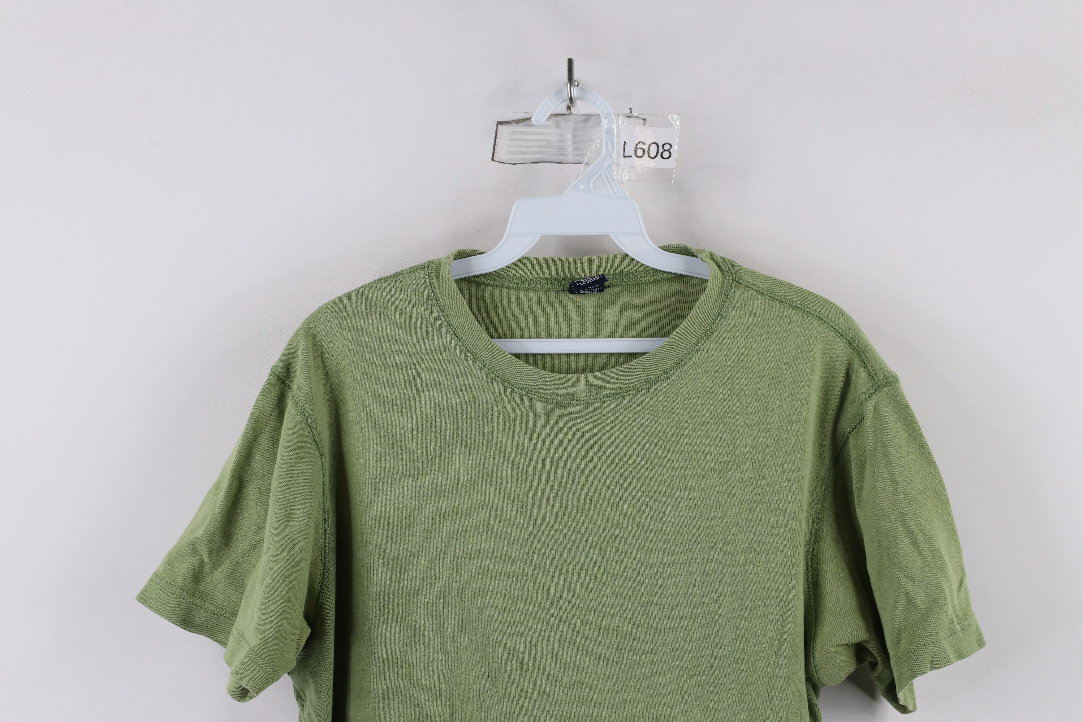 Gap × Vintage Vintage 90s Gap Blank Babydoll Ribbed Knit T-Shirt Green Size S / US 4 / IT 40 - 2 Thumbnail