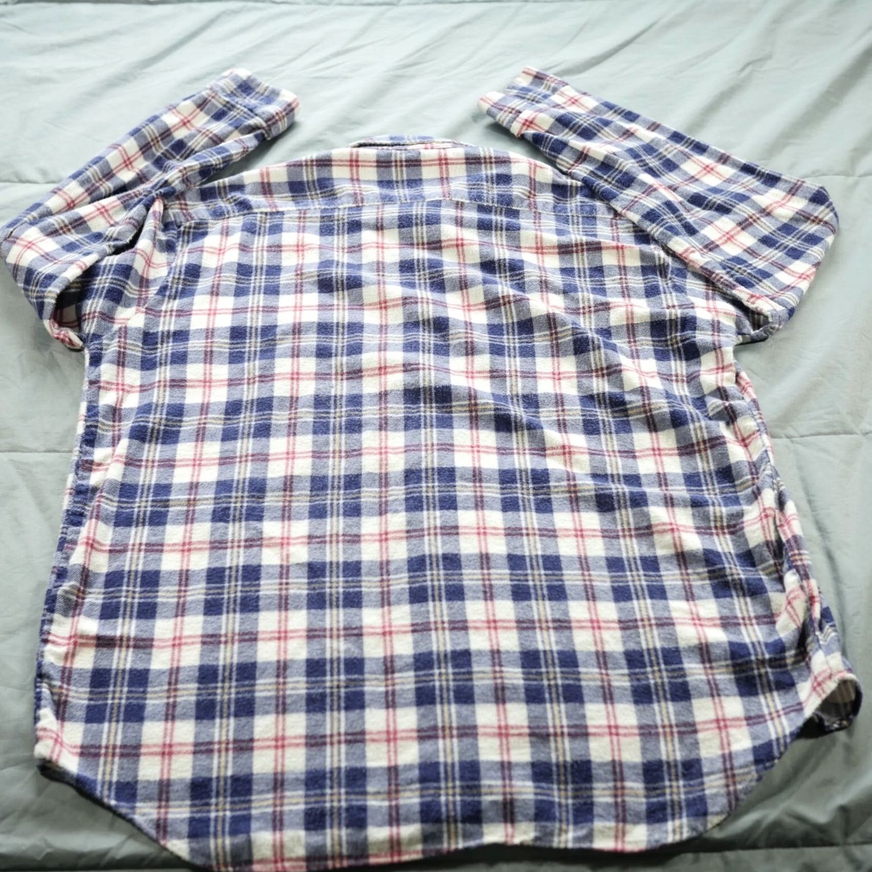 Vintage VINTAGE Northway Trading Co Shirt Mens XXL Blue White Flannel USA Made Heritage Size US XXL / EU 58 / 5 - 2 Thumbnail