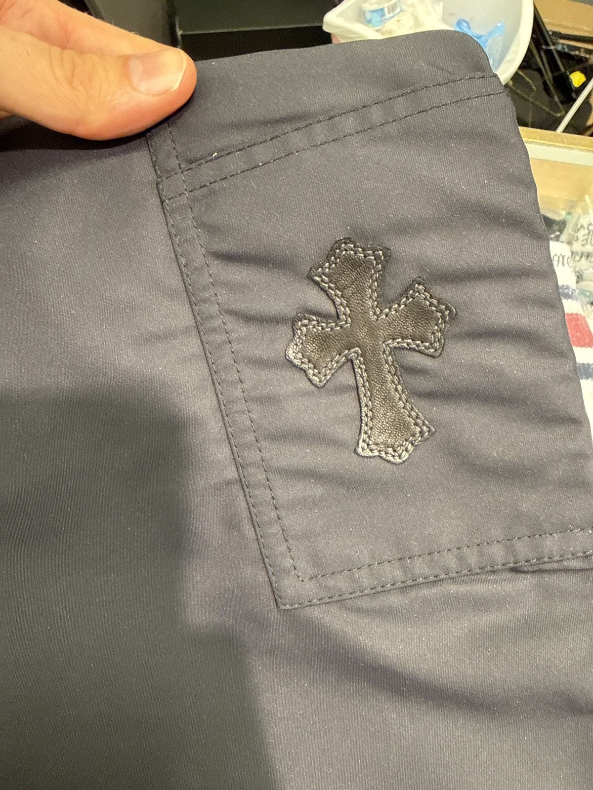 Chrome Hearts Chrome Hearts Double Knee Nylon Leather Carpenter Pants Size US 30 / EU 46 - 11 Thumbnail