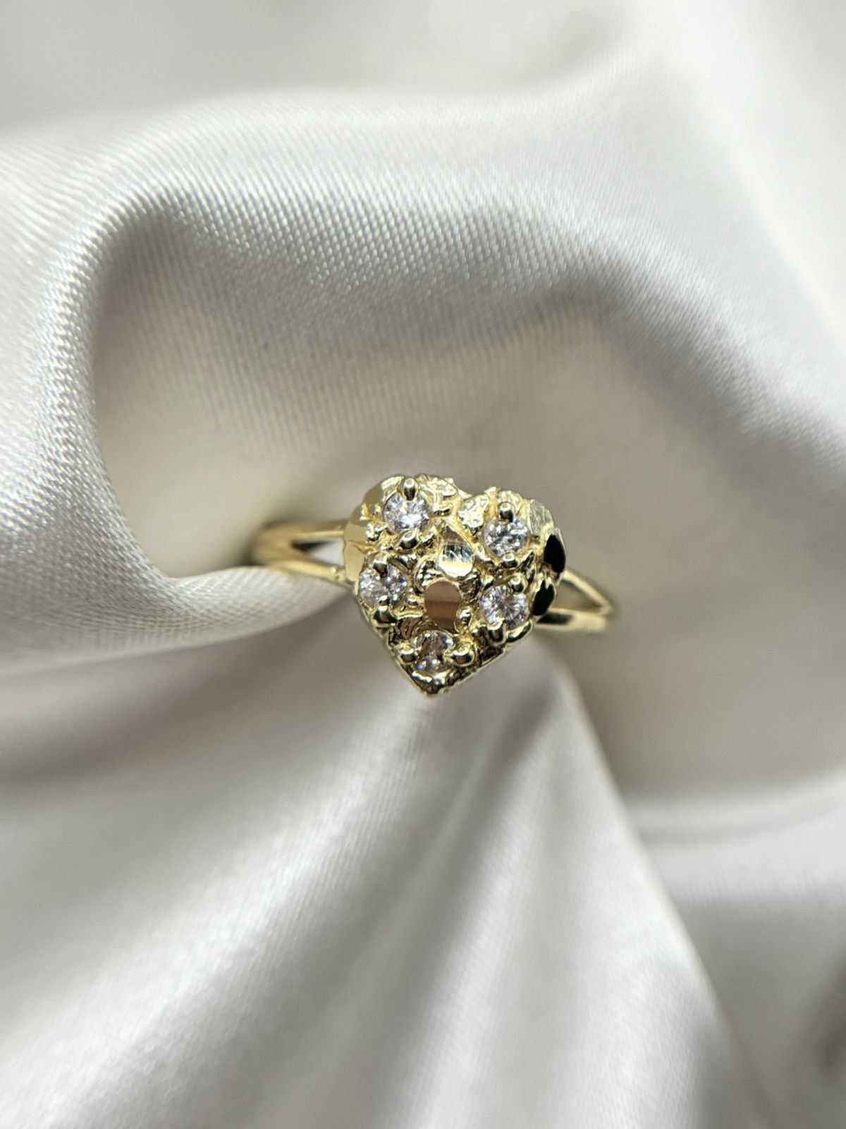 Other 14k Heart Nugget Ring sz7 Size ONE SIZE - 2 Thumbnail