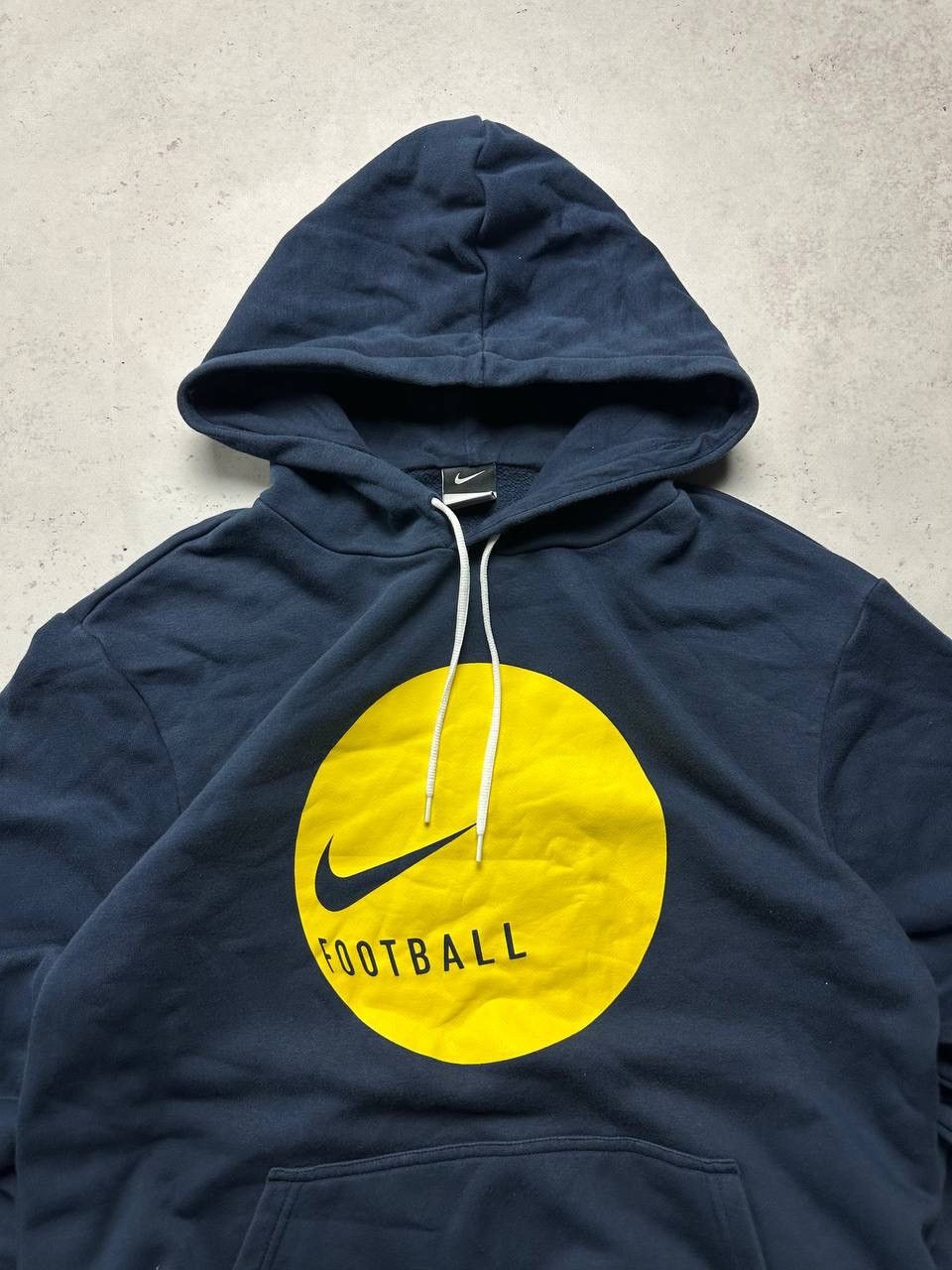 Nike × Vintage Vintage Nike Swoosh Football Boxy Hoodie Y2K L Size US L / EU 52-54 / 3 - 3 Thumbnail