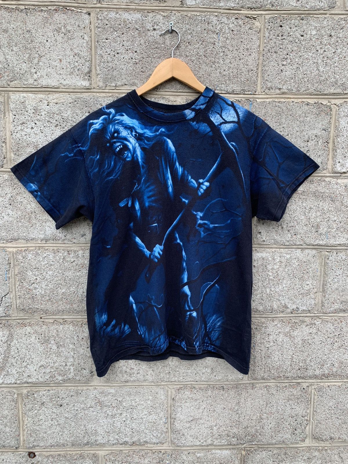 Band Tees × Iron Maiden × Vintage Iron Maiden All Over Print Benjamin Breeg Tour T Shirt Size US L / EU 52-54 / 3 - 14 Thumbnail